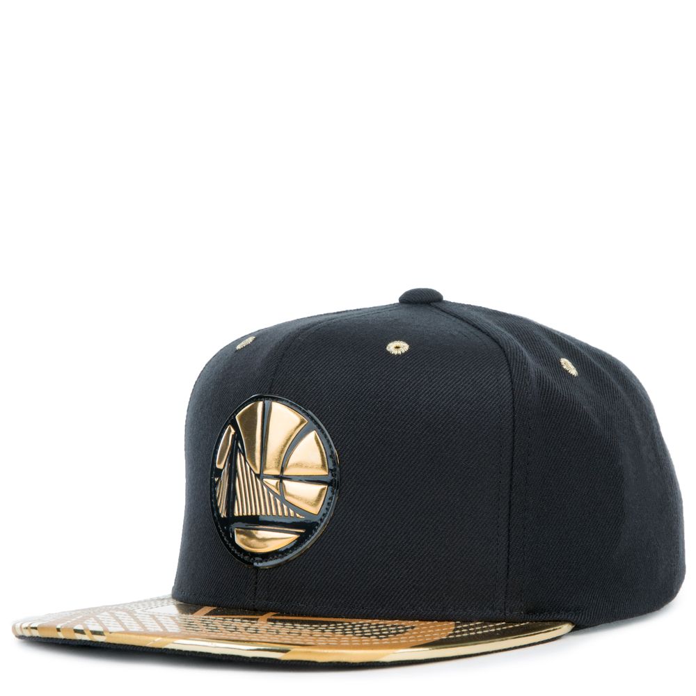 Black and gold warriors 2024 hat