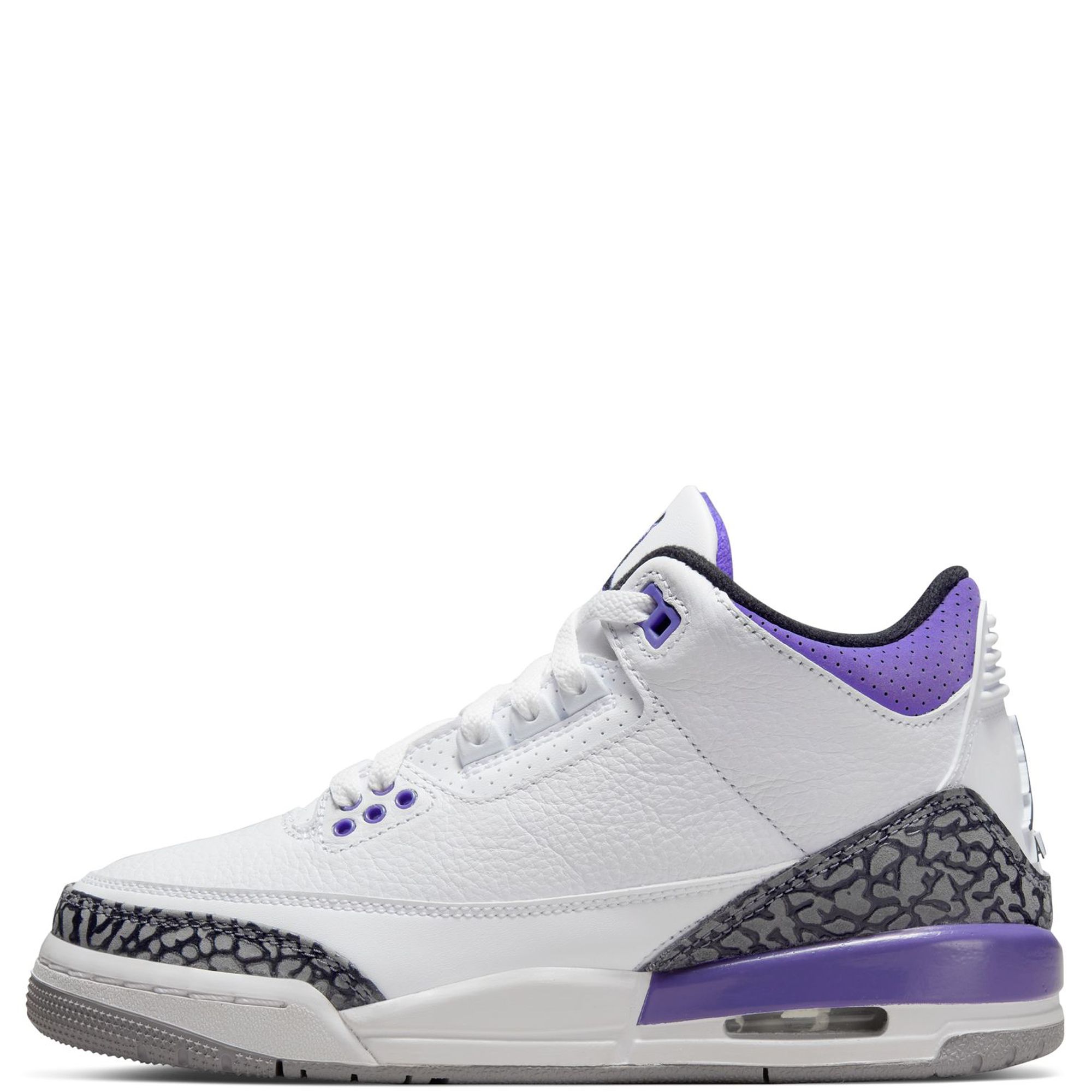 grey and white jordan 3