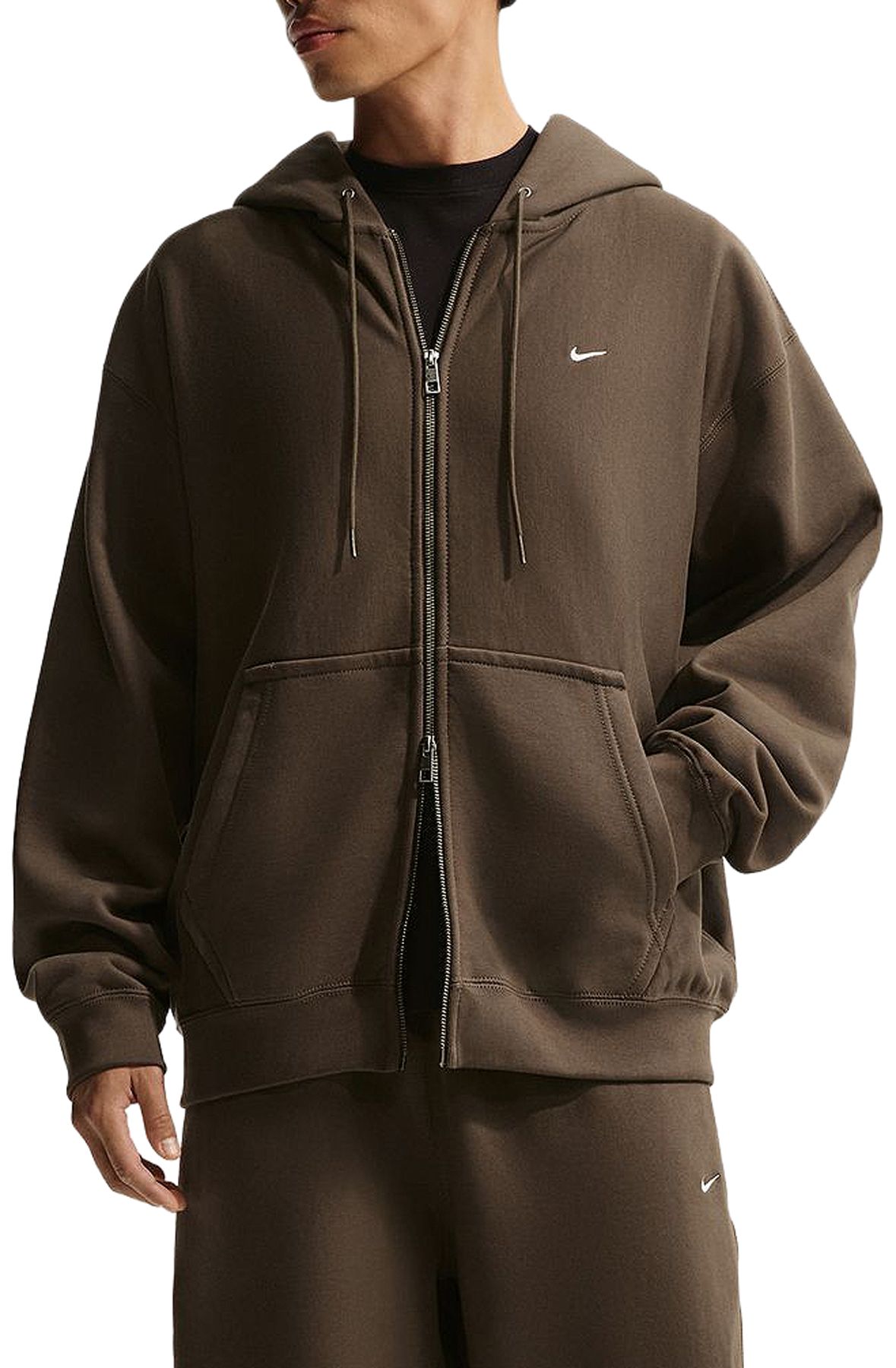 NIKE Solo Swoosh Full-Zip Fleece Hoodie HV1084 212 - Shiekh
