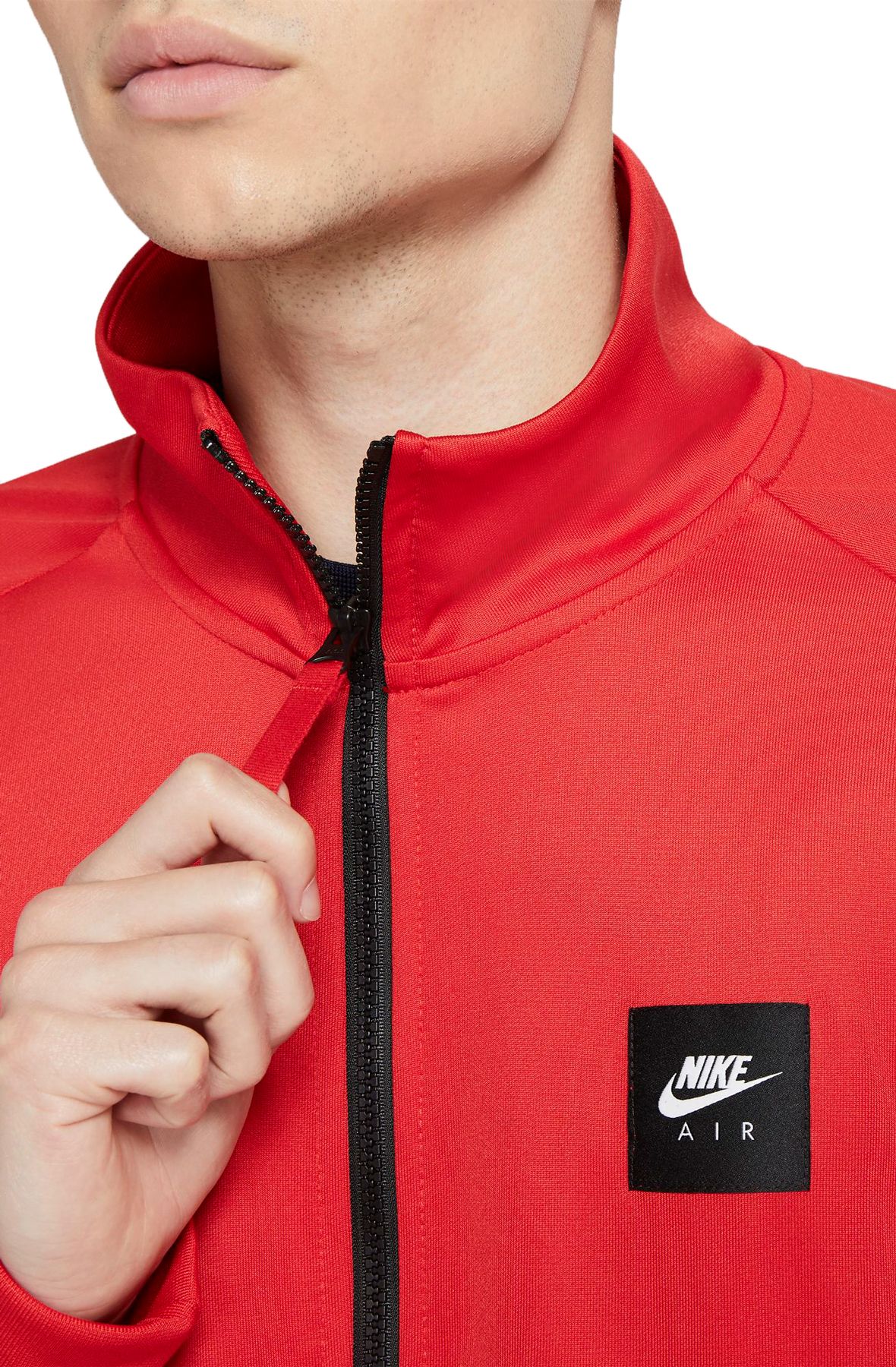 black and red nike track jacket