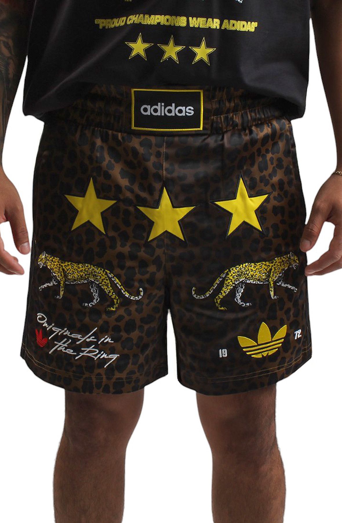 【adidas】Originals ボクシング ショーツ leopard ヒョウ柄 □adidas□Originals ボクシング ショーツ leopard ヒョウ柄