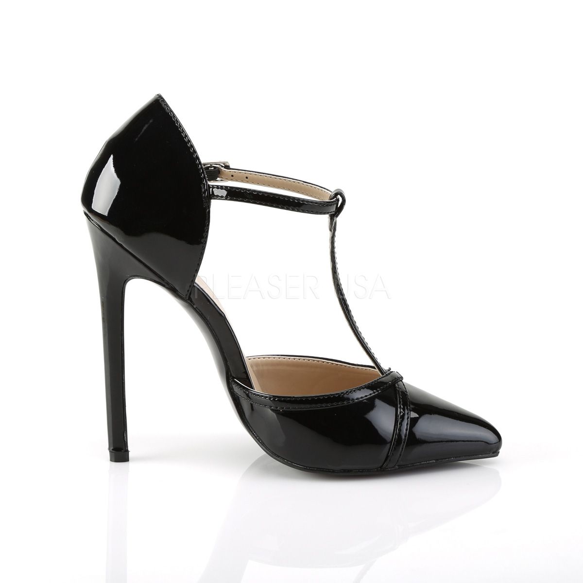 Zapatos De Tacón Pleaser Sexy-27 Mujer - Negro