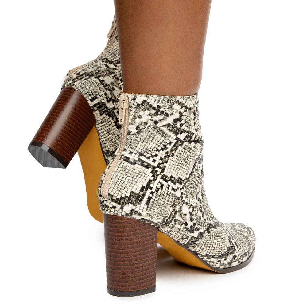 bootie chunky heel