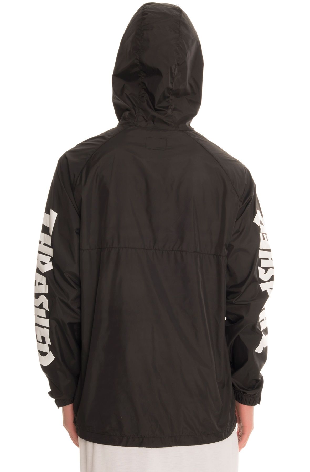 HUF The Thrasher TDS Packable Anorak in JK65M02-BLK - Shiekh