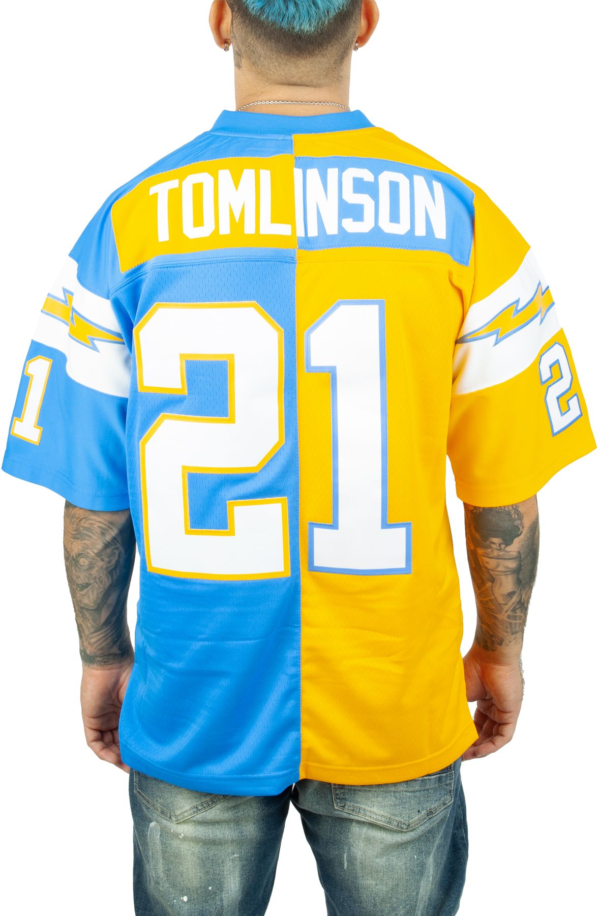 Men's San Diego Chargers LaDainian Tomlinson Mitchell & Ness Navy 2002  Authentic Throwback Retired Player Jersey