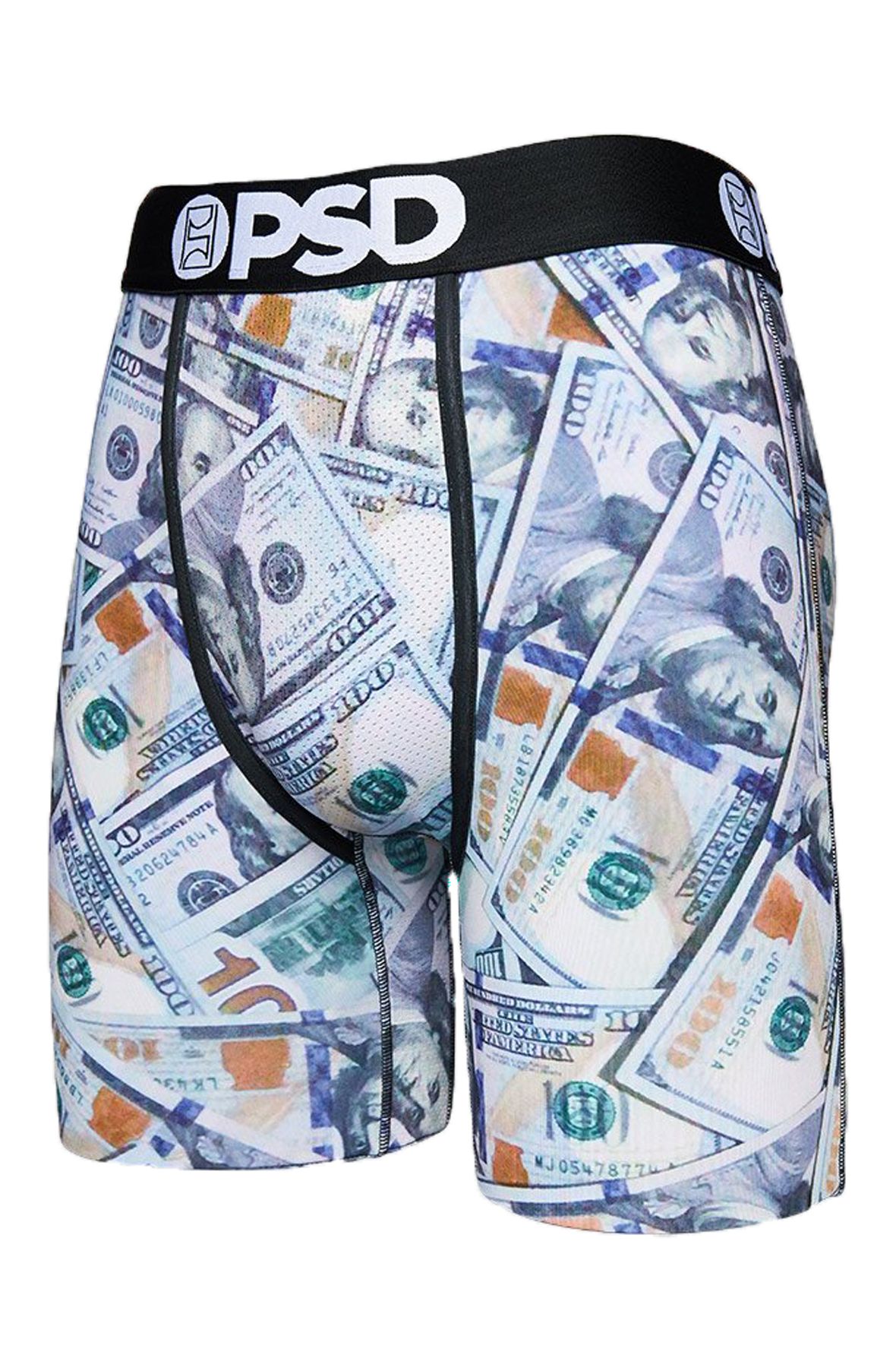 PSD Jeweled Stacks Money Hundred Dollar Bills Boxers Briefs Underwear  221180069 - Fearless Apparel