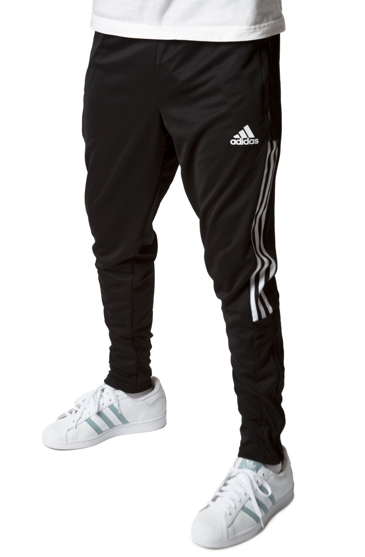 Buy Adidas men sportswear fit brand logo running pants black