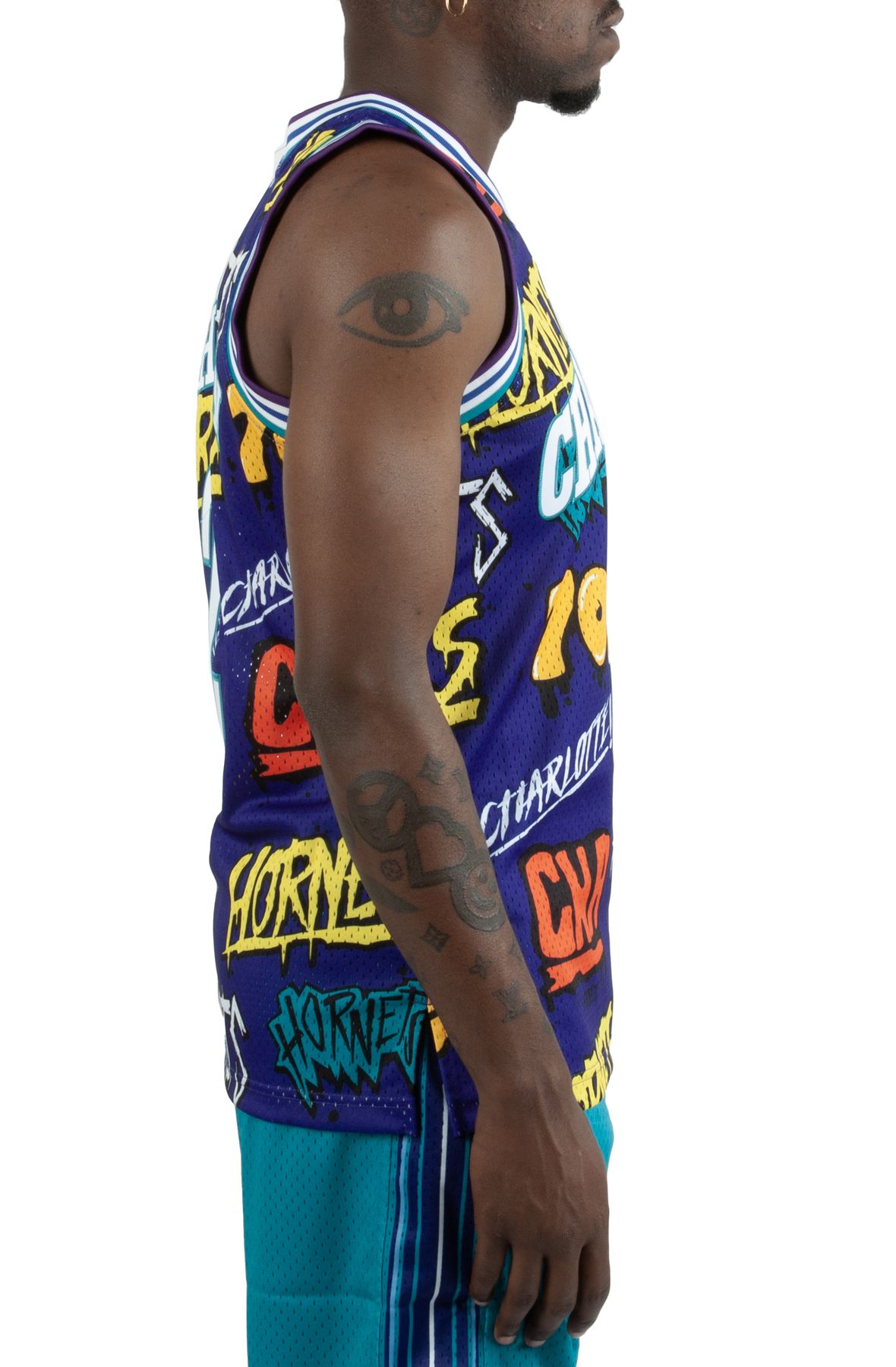 MITCHELL AND NESS NBA Slap Sticker Hornets Swingman Jersey