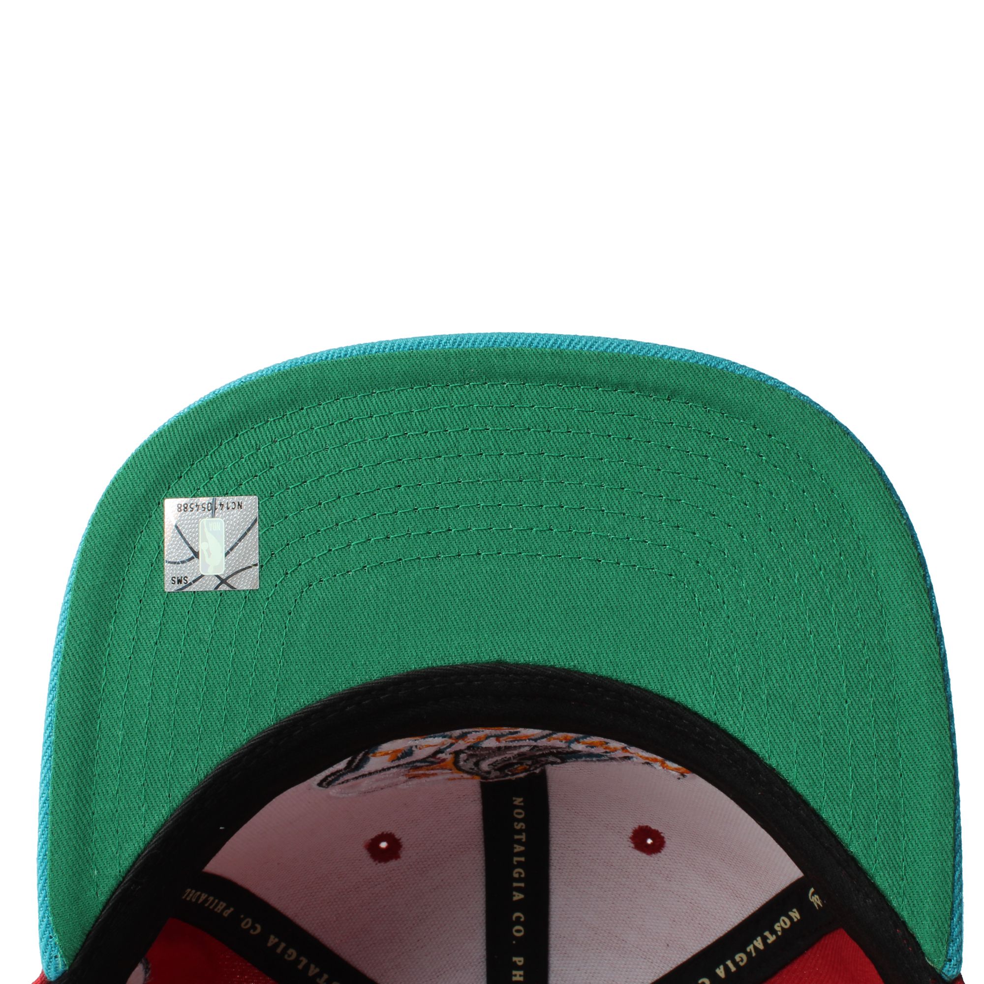 Mitchell & Ness Detroit Pistons Teal Snapback Hat Cap |