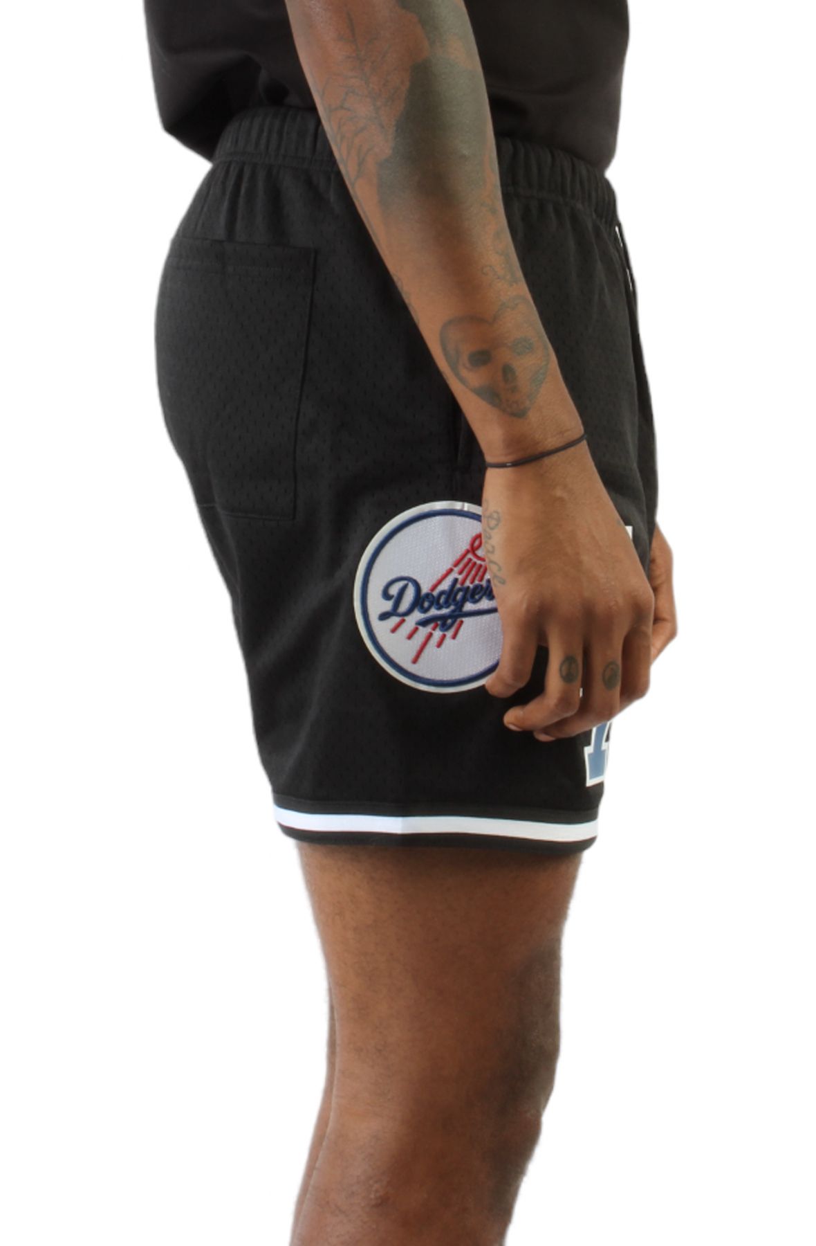 LOS ANGELES DODGERS LOGO MESH SHORT (BLACK)