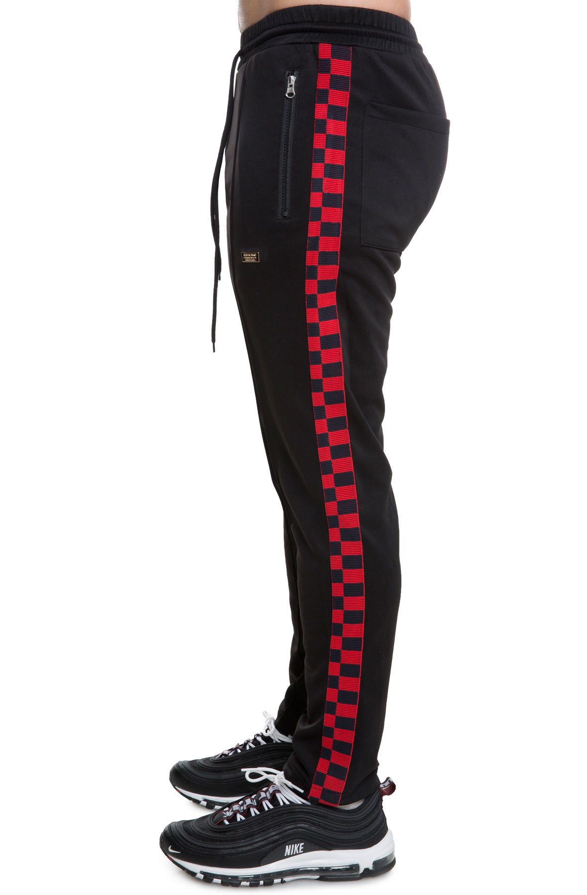 Reason The Parkway Check Track Pants In Checker T 12 Blk Shiekh