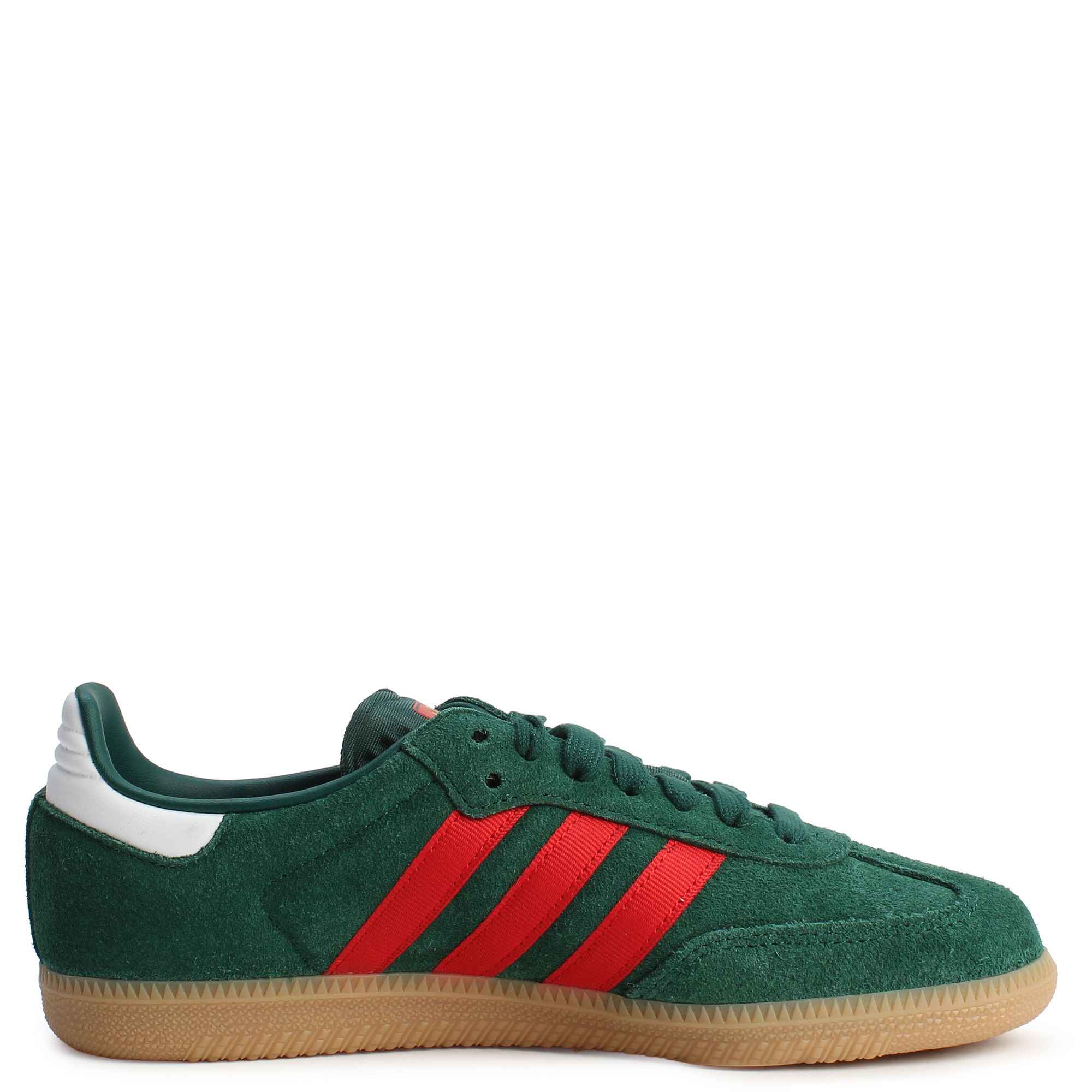 adidas Samba OG Shoes - Kids - Team Dark Green / Better Scarlet Red / Gum - 6 adidas Samba OG Shoes - Kids - Team Dark Green / Better Scarlet Red / Gum - 6