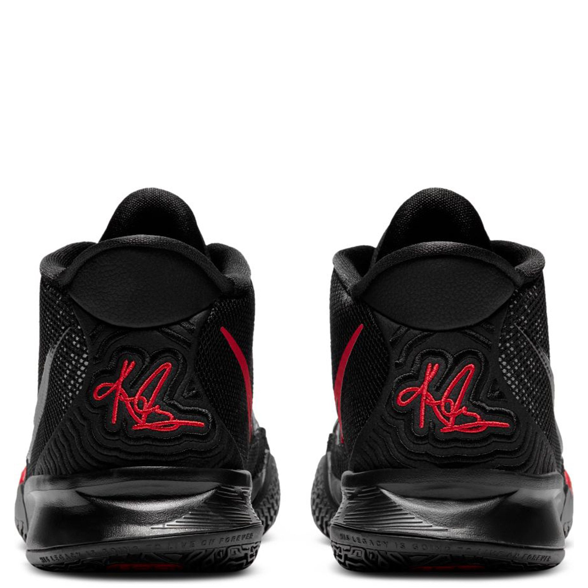 kyrie irving shoes black and red