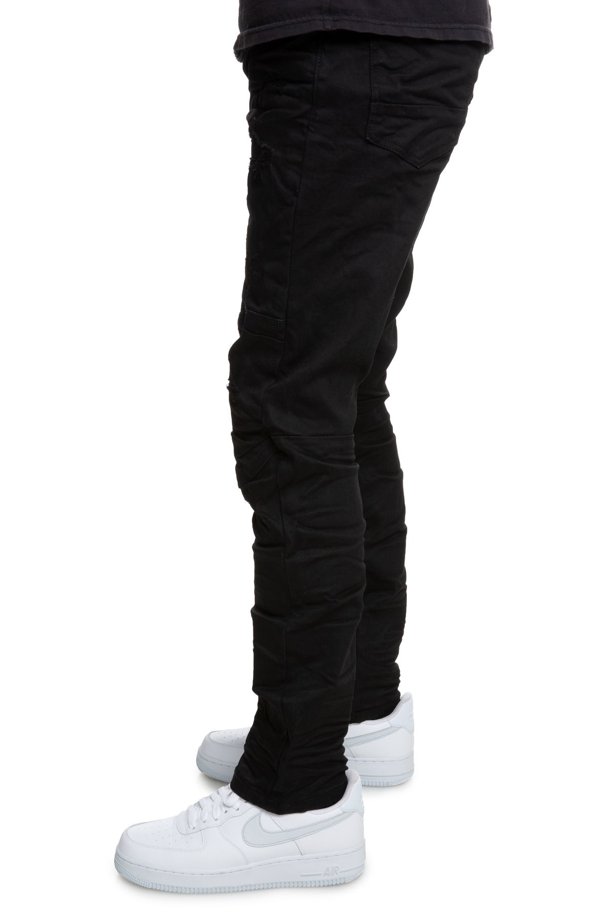 SMOKE RISE Miguel Knee Pad Jeans JP20132JETBK Shiekh