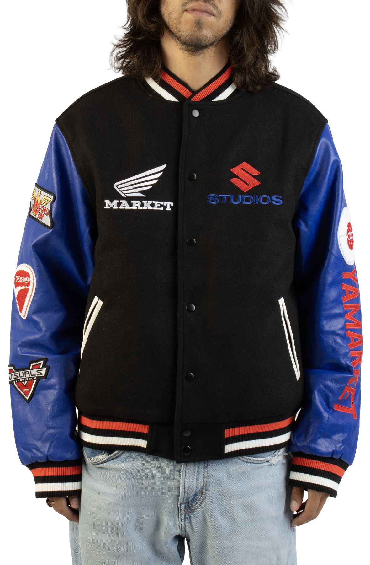 MARKET Sponsorship Varsity Jacket MKT26FW-JK0973BLK - Shiekh