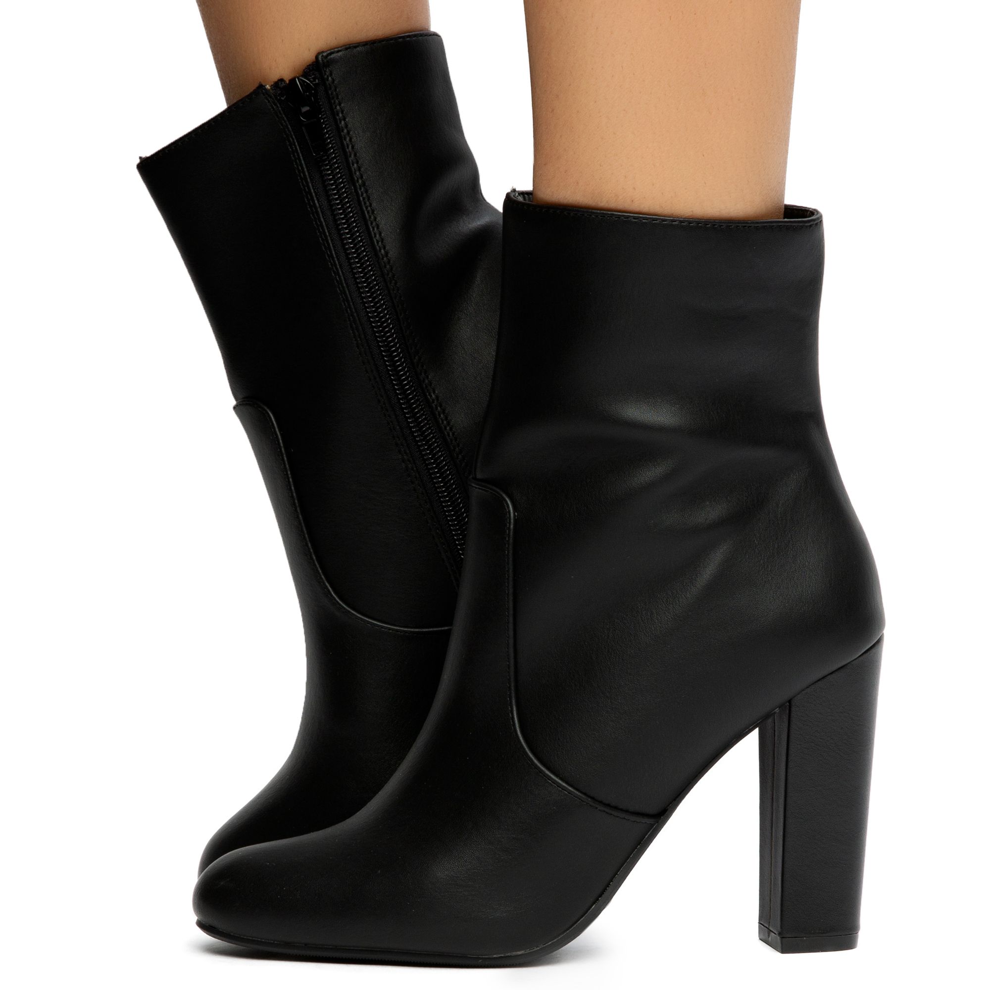 FORTUNE DYNAMICS Sabio-S Heeled Ankle Booties FD SABIO-S-BLK - Shiekh