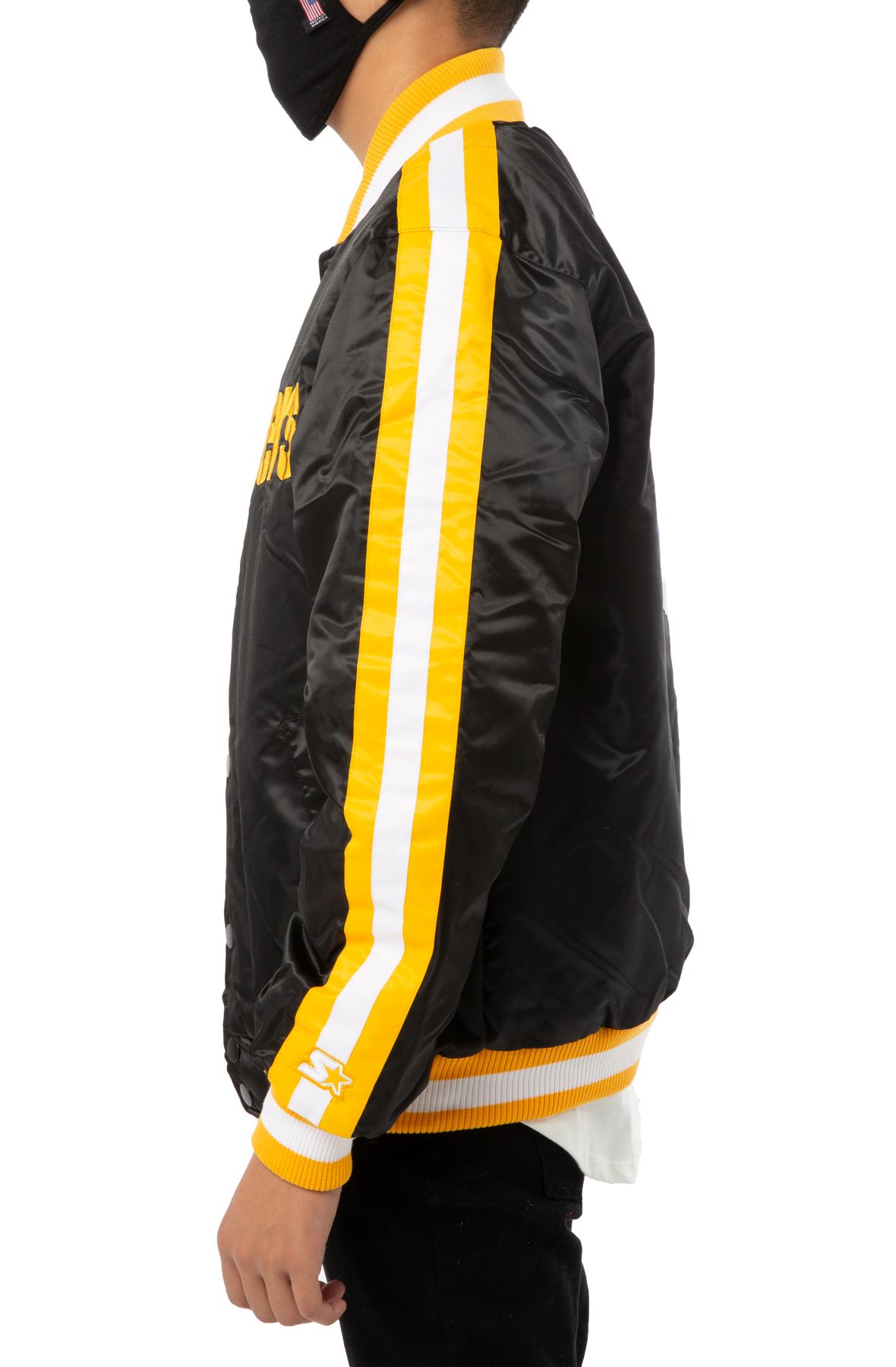 Black and Yellow Starter Pittsburgh Steelers Jacket - Jackets Expert