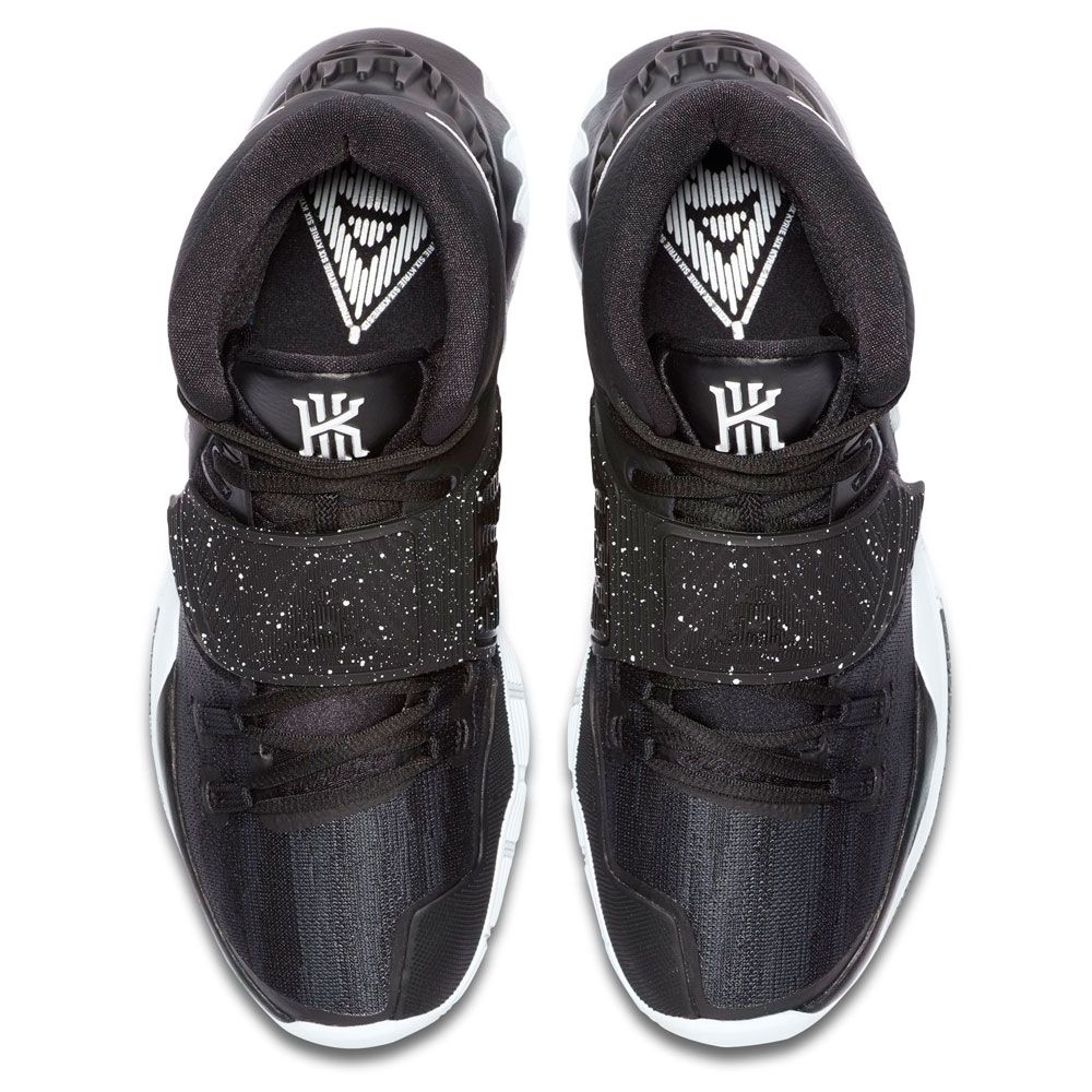 kyrie 6 black and white