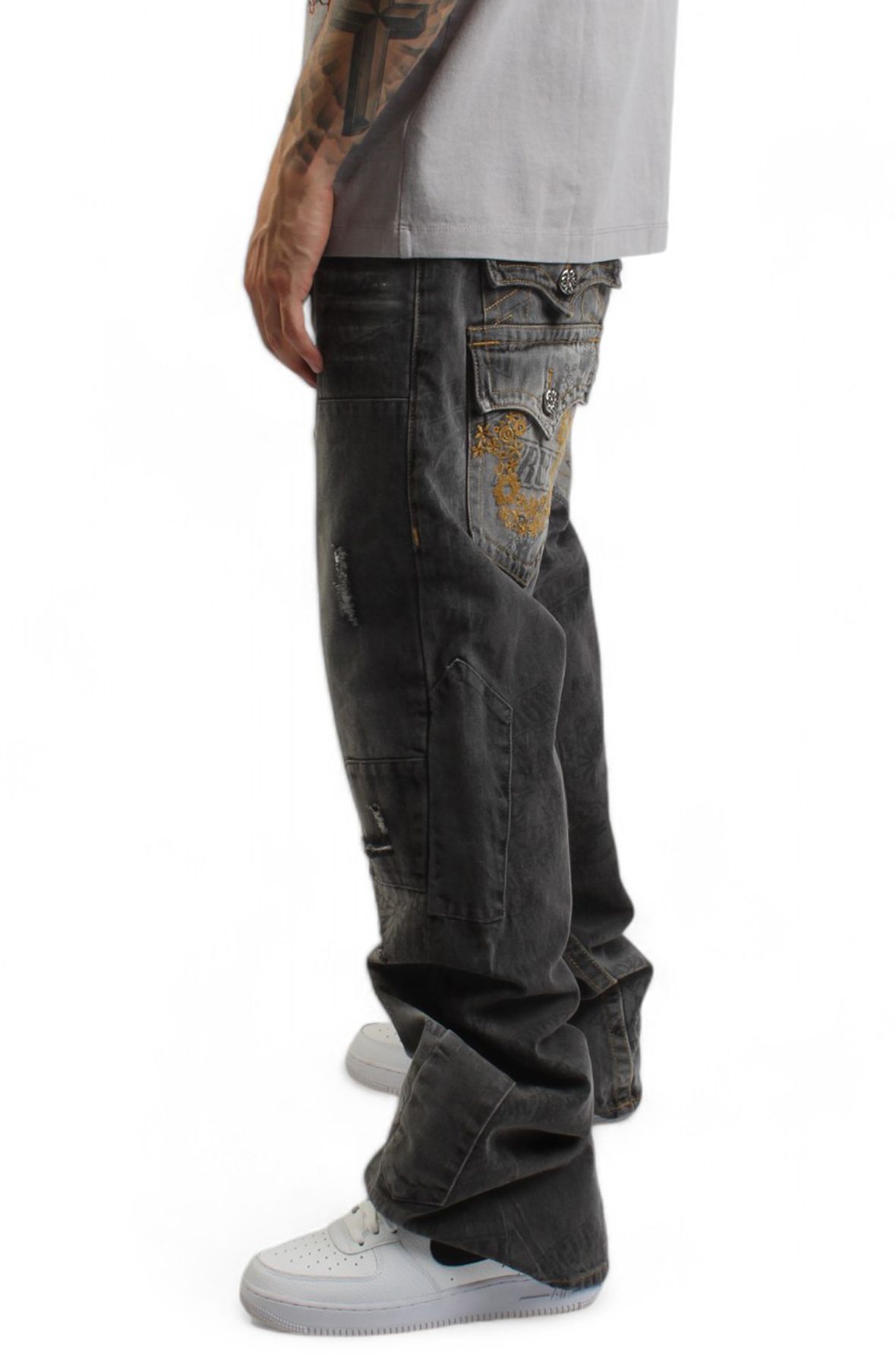 TRUE RELIGION Chief Keef BW x TR Joey Stacked Jeans 108784-ITPR - Shiekh