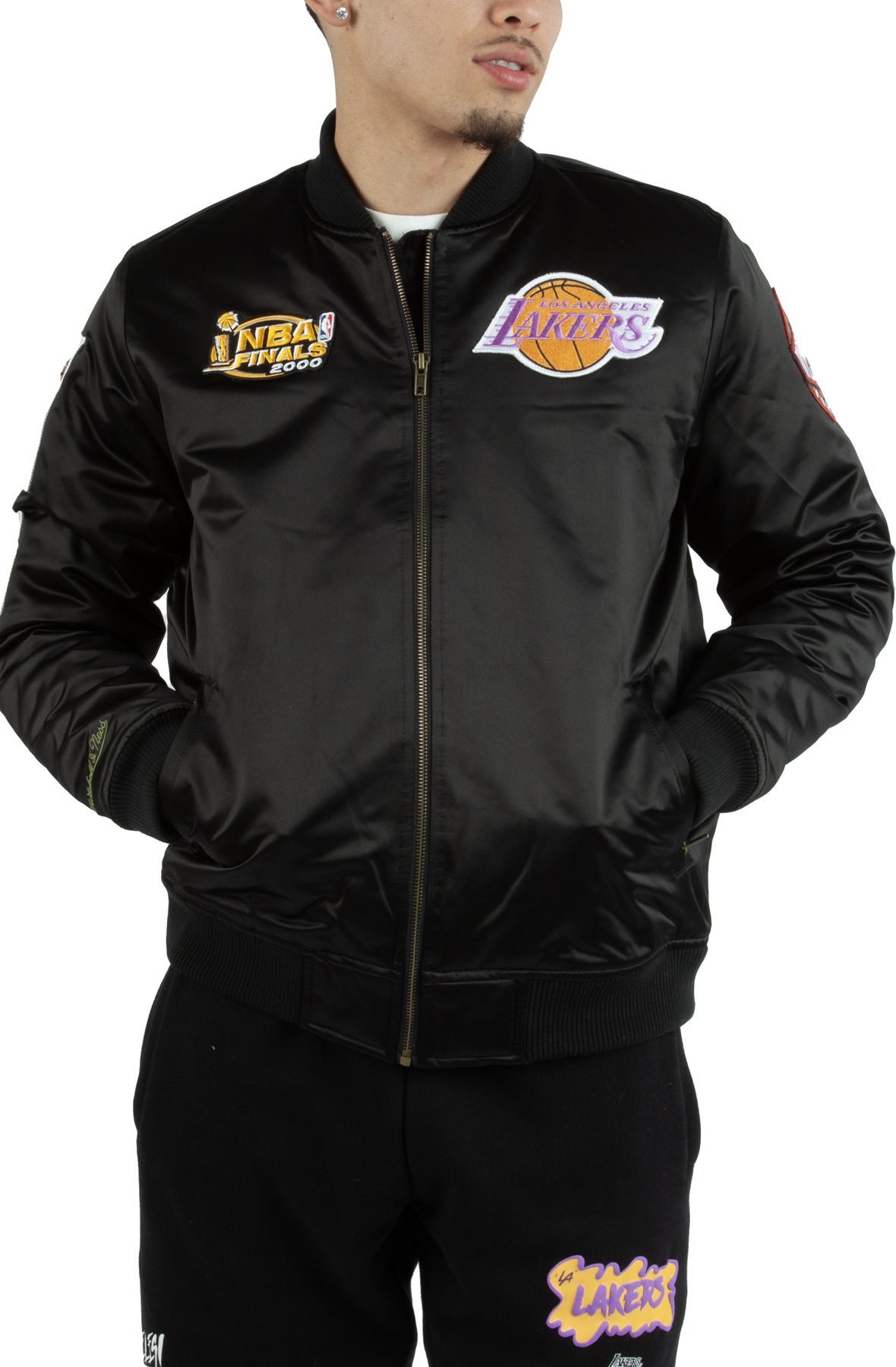 Nike Los Angeles Lakers Men's Nba Jacket in Black for Men