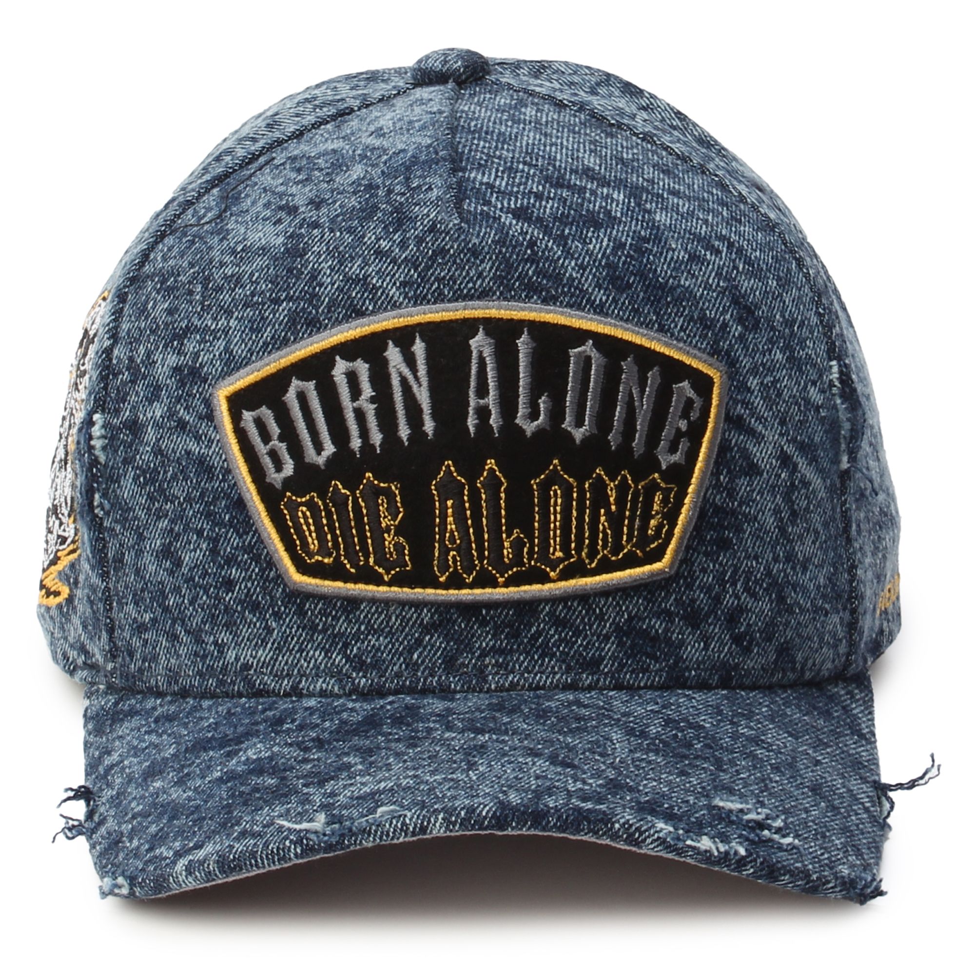 FIELD GRADE Born Alone Denim Hat 1005195-DENIM - Shiekh