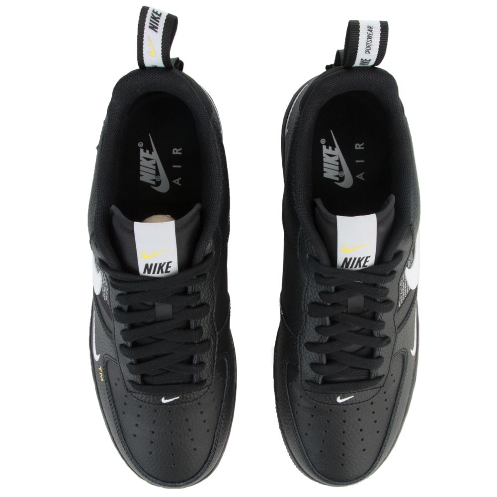 Nike Air Force 1 07 LV8 Utility White Black Yellow Men's Size 9 (US)  AJ7747-100 #fashion #clothing #s…