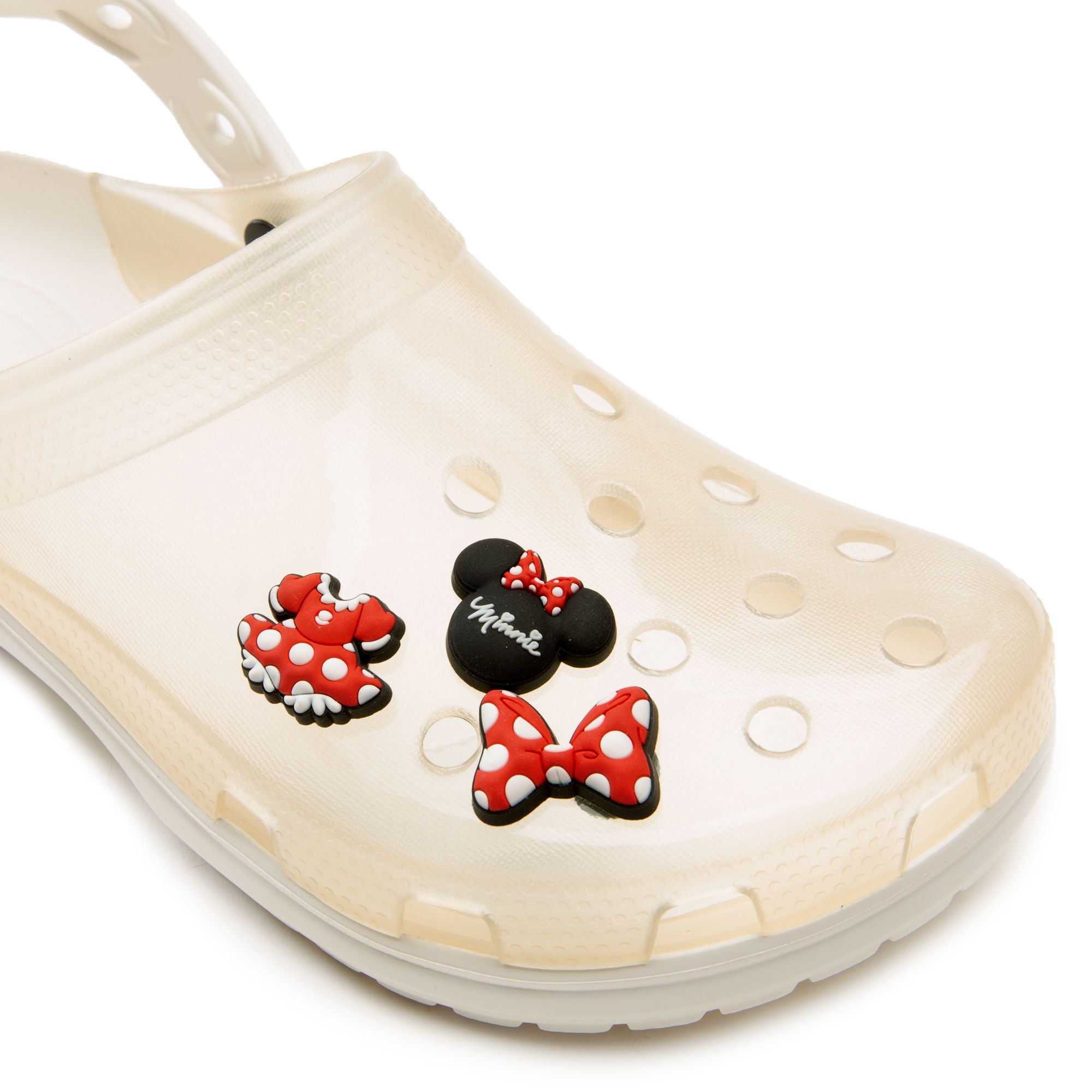 Minnie Mouse Crocs By Crown Jewelz… #crocs #minniemouse #jibbitz #charms  #disney 
