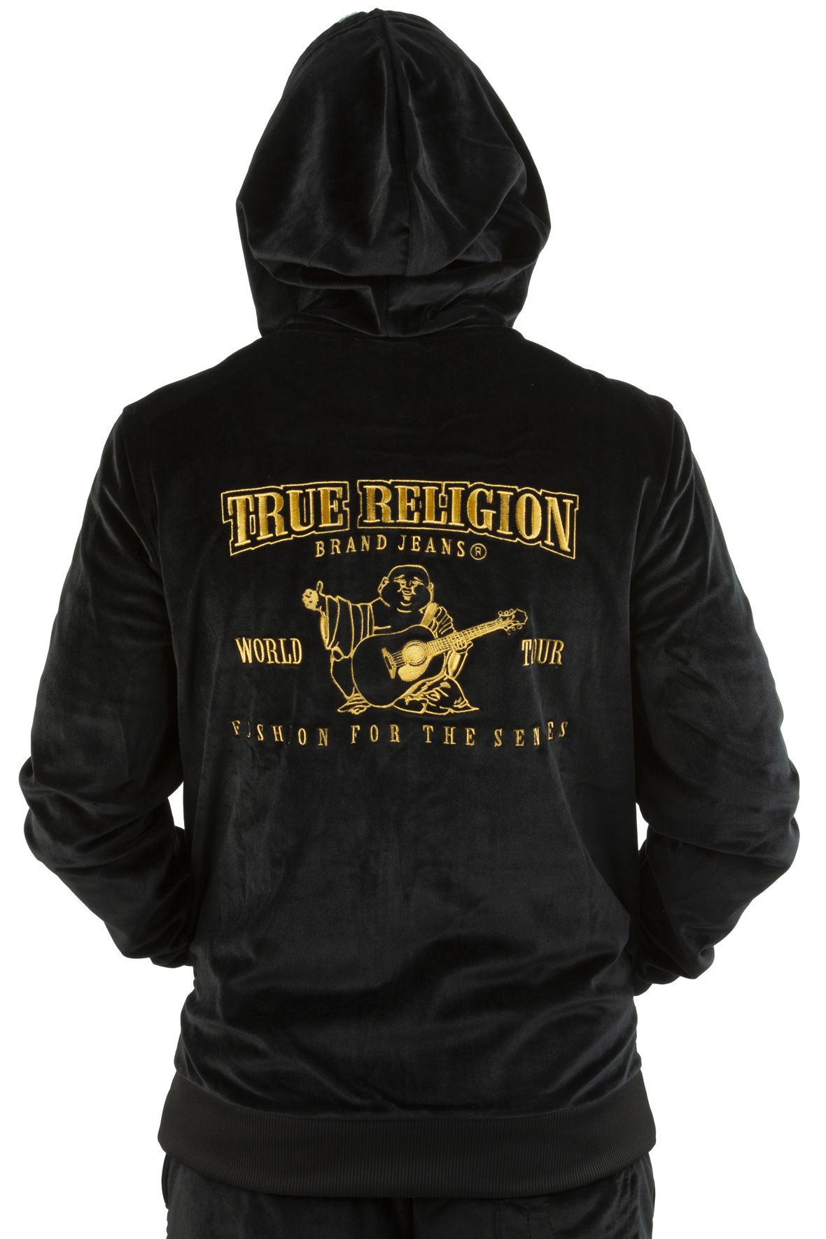 True religion velour hoodie hot sale