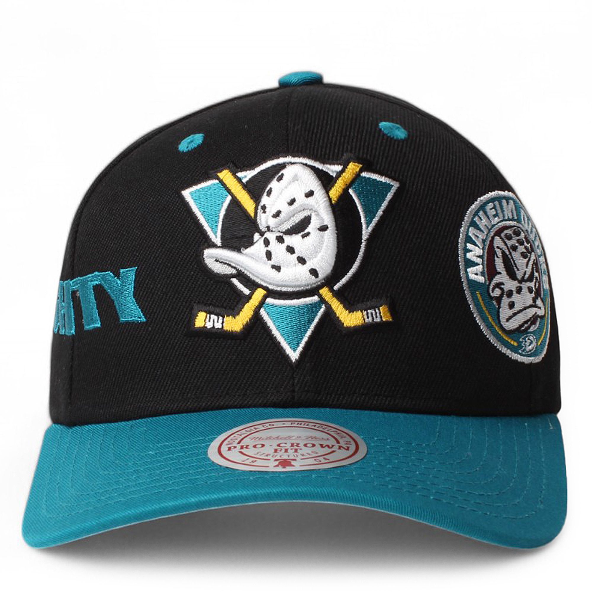 anytee Bootleg Aged Duck Cap エイジドダックキャップ MITCHELL AND NESS NHL Anaheim Ducks Pro Crown Fit Snapback HP2062