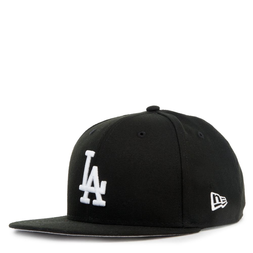 Los Angeles Dodgers New Era MLB 9FIFTY 950 Snapback Cap Hat Olive Green Crown Black Visor Black Dodgers Script Logo Black UV