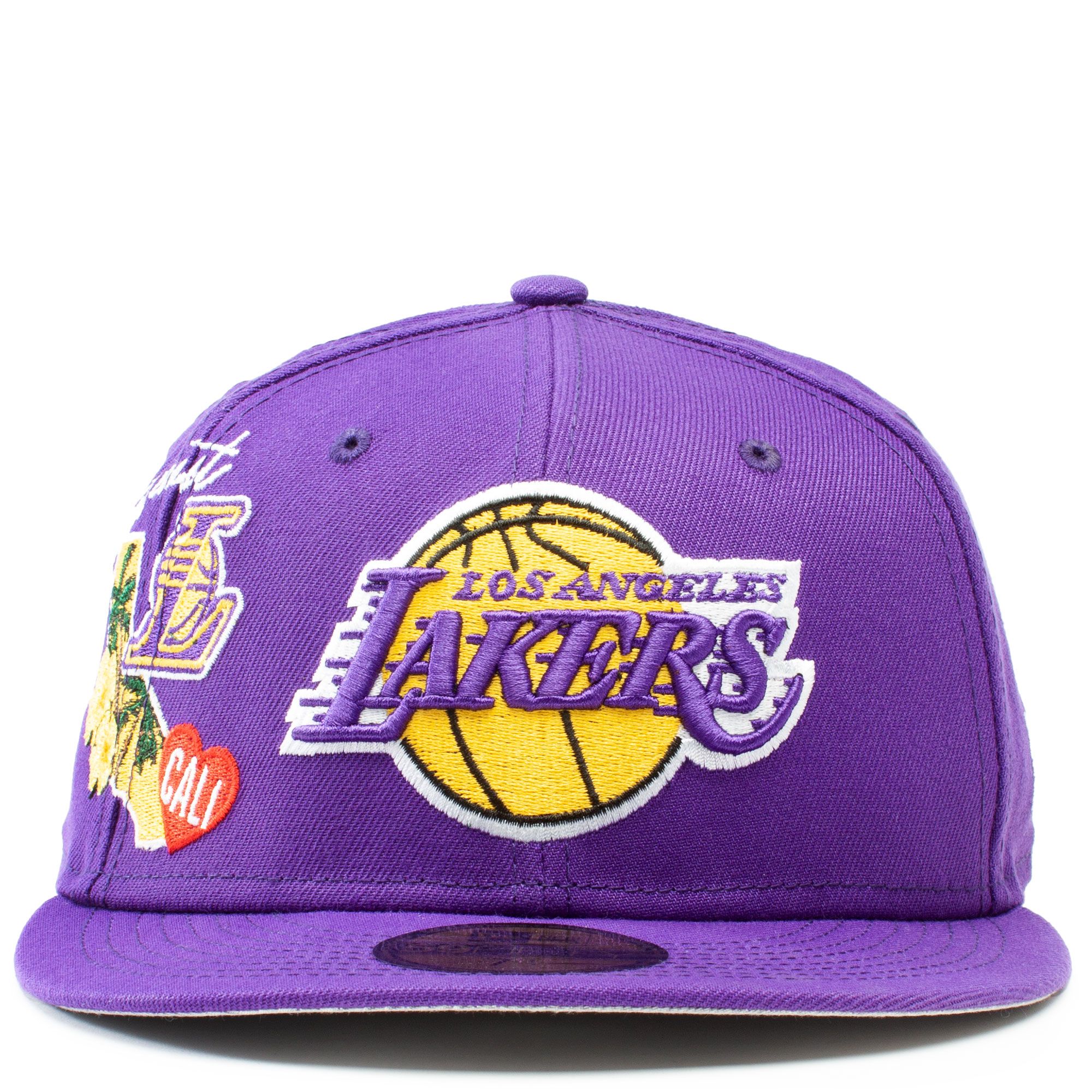 Men's Los Angeles Lakers New Era Purple City Cluster 59FIFTY