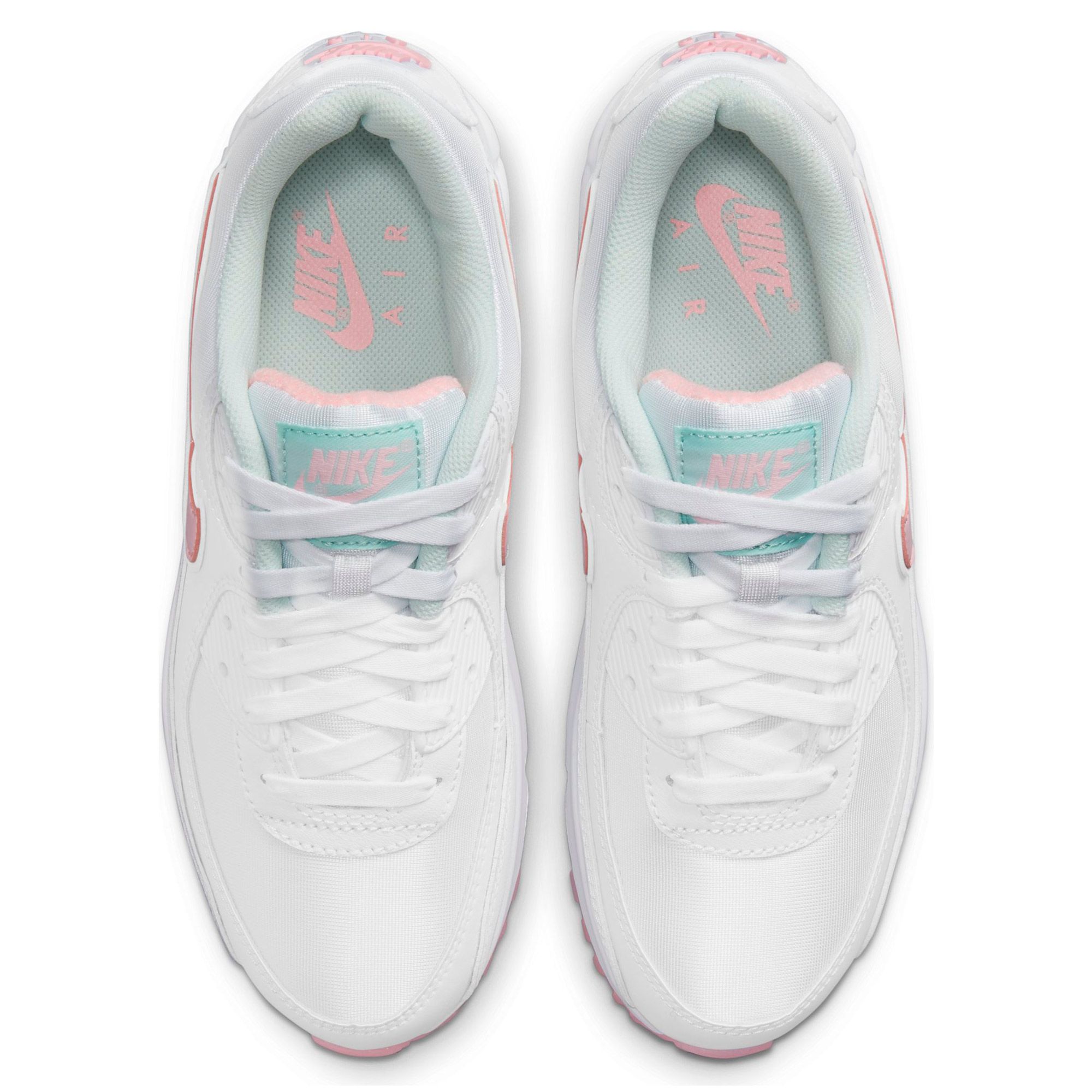 womens air max 90 sneakers in white & arctic punch