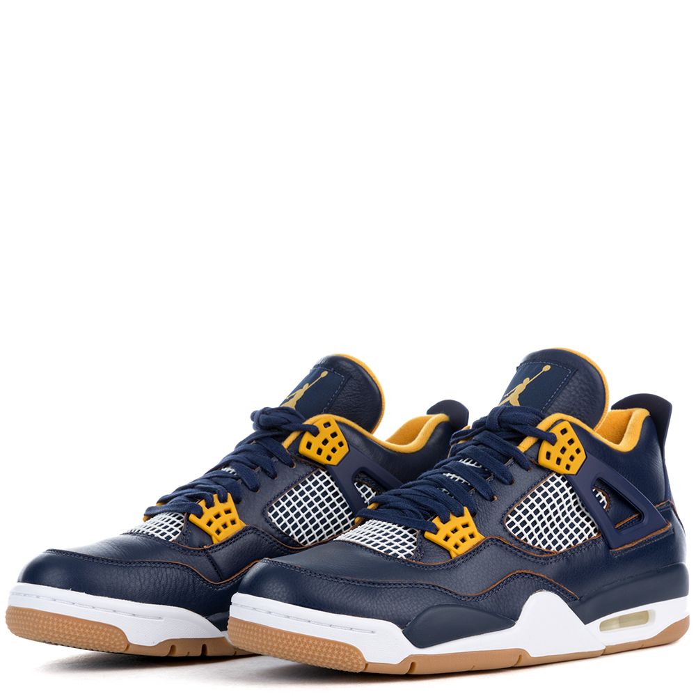 Jordan 4 navy blue 2025 yellow