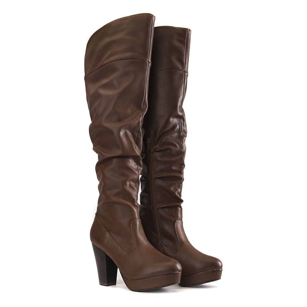 BAMBOO Women's Huxley-13 Knee-High Boot JPM HUXLEY-13/CHNBNH - Shiekh