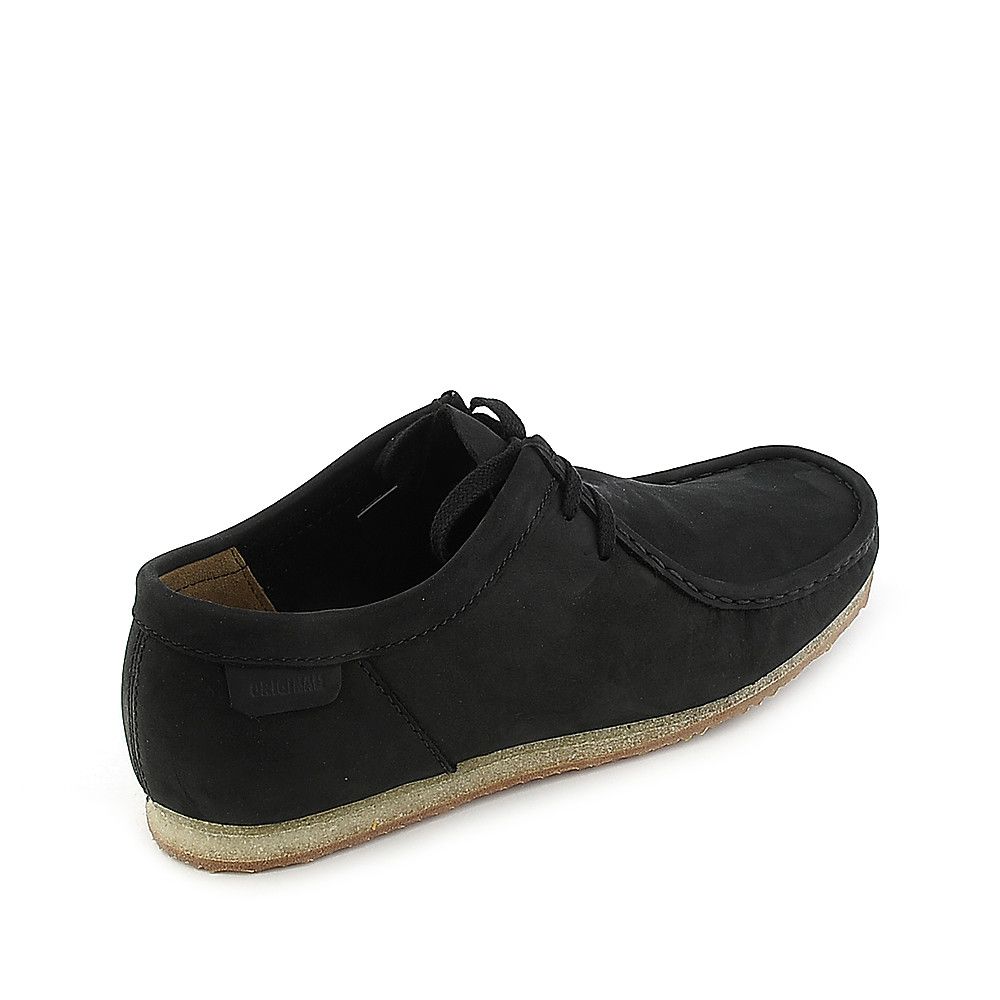 Clarks wallabee ブラック alwayth Clarks Wallabee in Black | FWRD