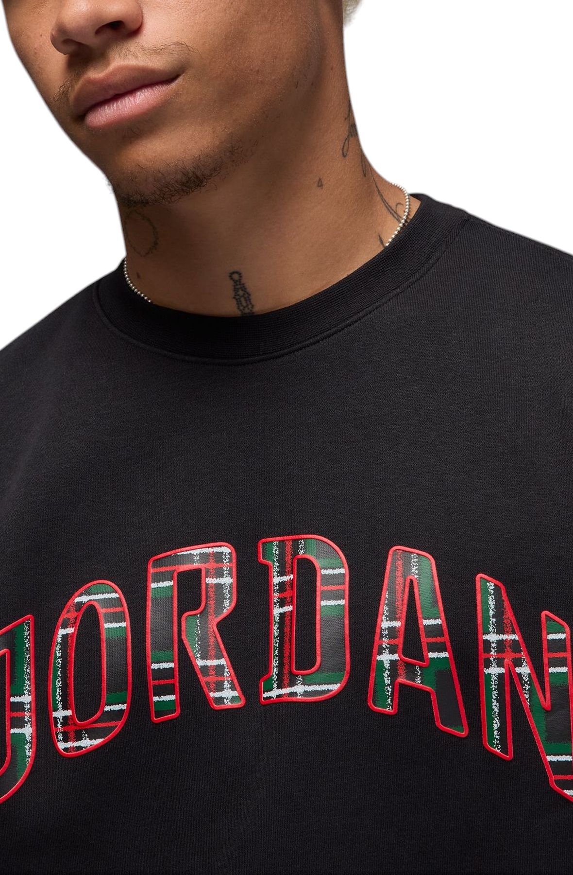 JORDAN Essentials Men's Fleece Crew-Neck Sweatshirt FV7460 010