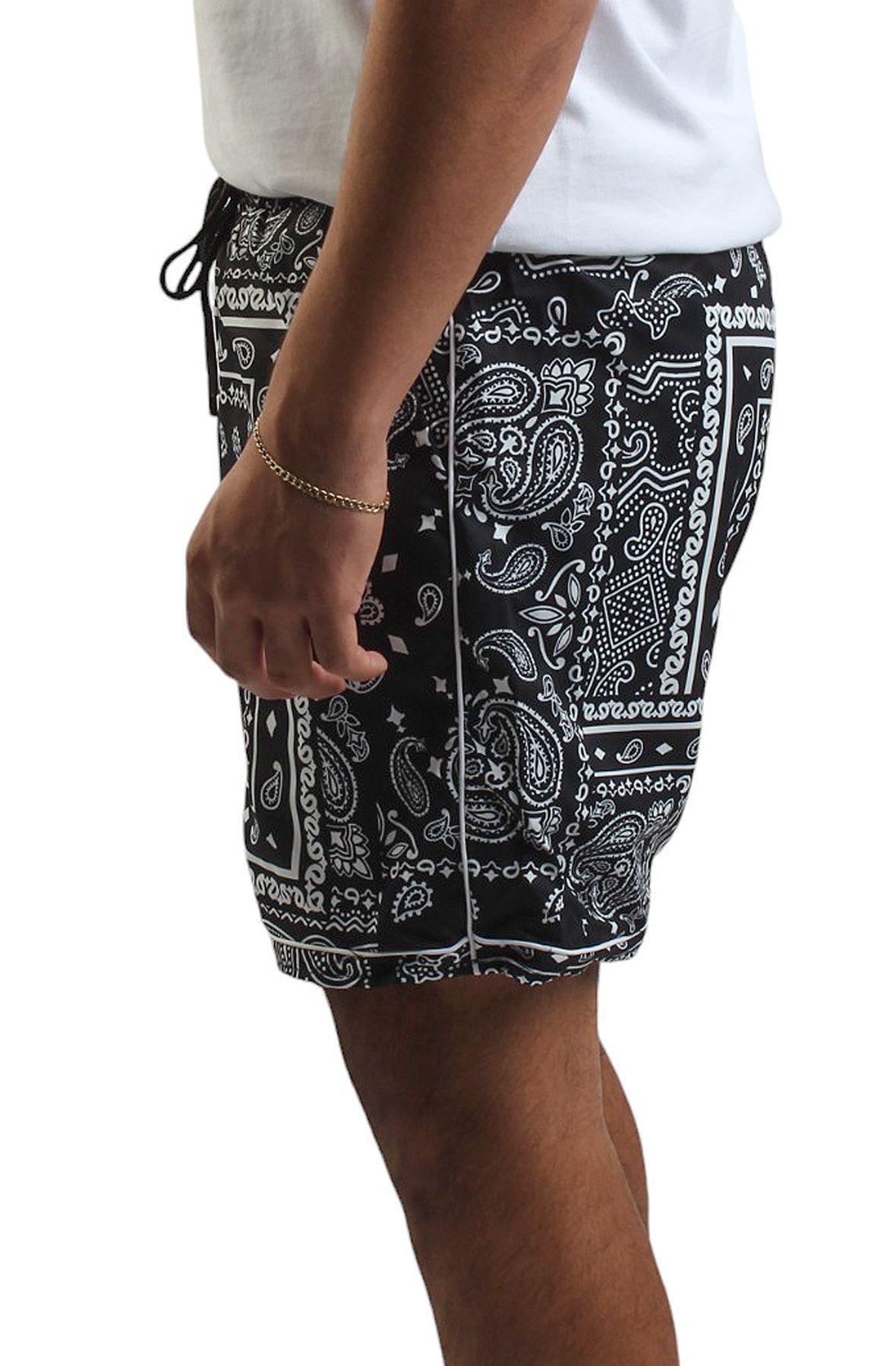 REBEL MINDS Paisley V2 Woven Short 341-932BLK - Shiekh