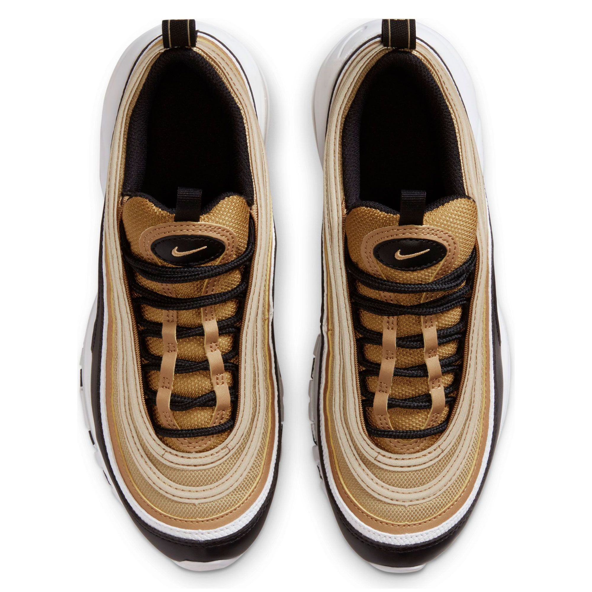 nike air max 97 gs black gold