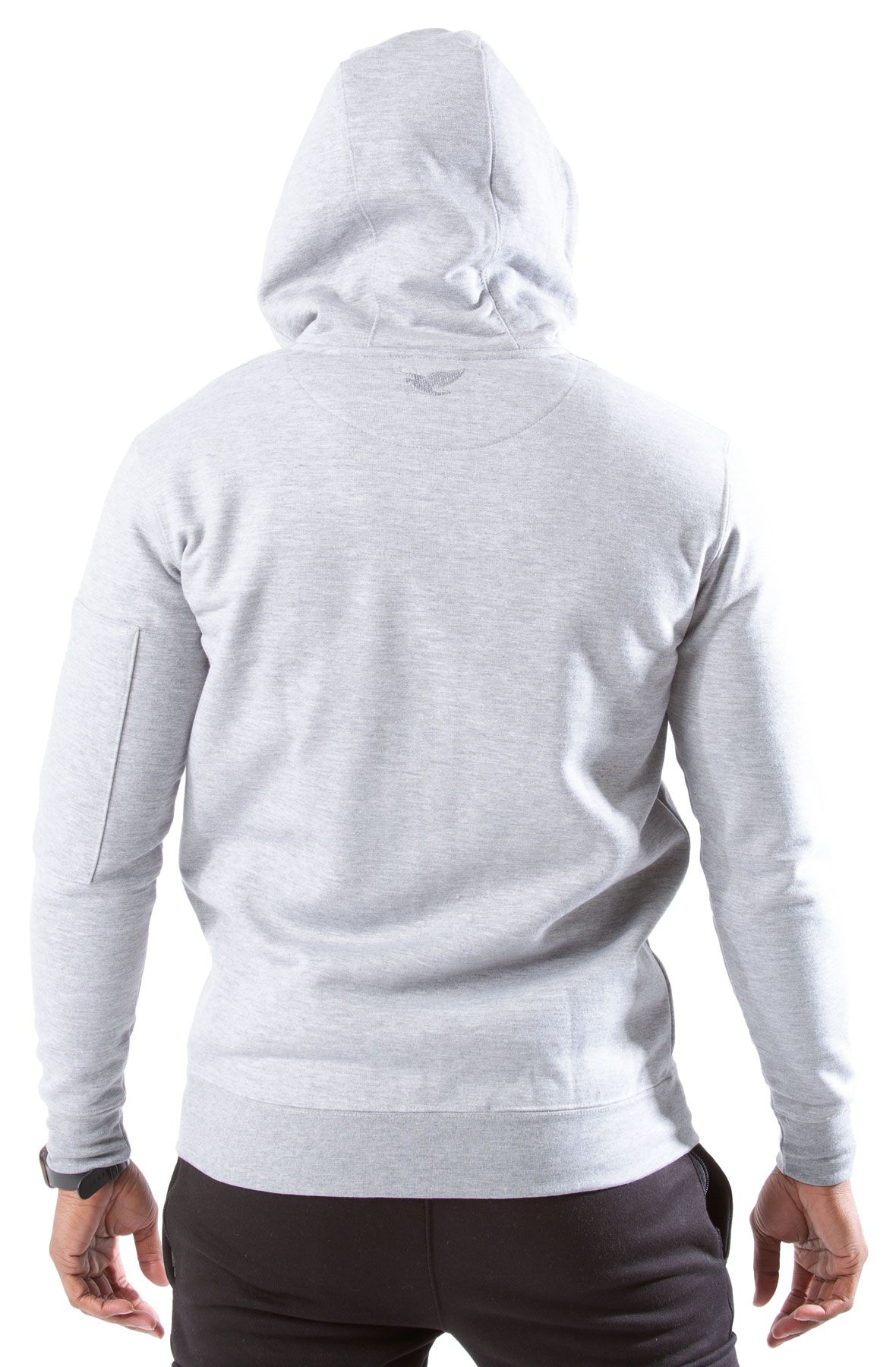 SHIEKH Full Zip Up Hoodie SHIEKH SWEATSHIRT-GREY - Shiekh SHIEKH Full Zip Up Hoodie SHIEKH SWEATSHIRT-GREY - Shiekh