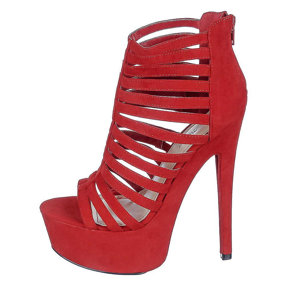 red high heel platform shoes