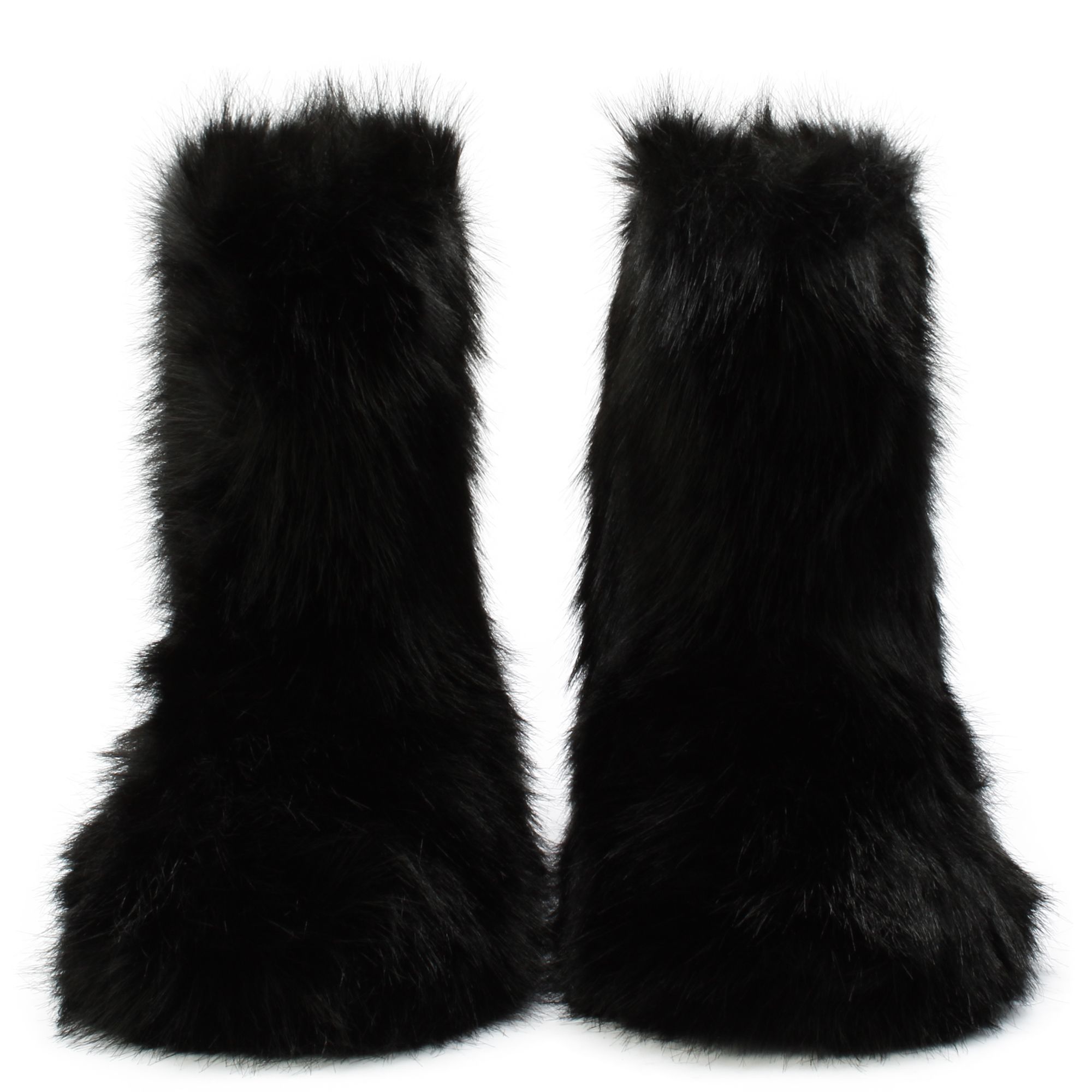 LEGEND FOOTWEAR INC Melanie-21 Faux Fur Bootie MELANIE-21-BKFR