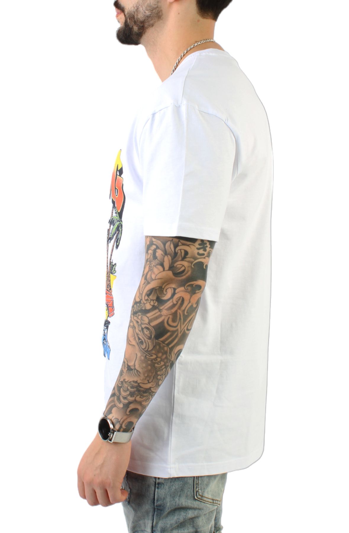 URBAN CLASSICS Icy Gang Gucci Mane T-Shirt MCUS012 WHT - Shiekh