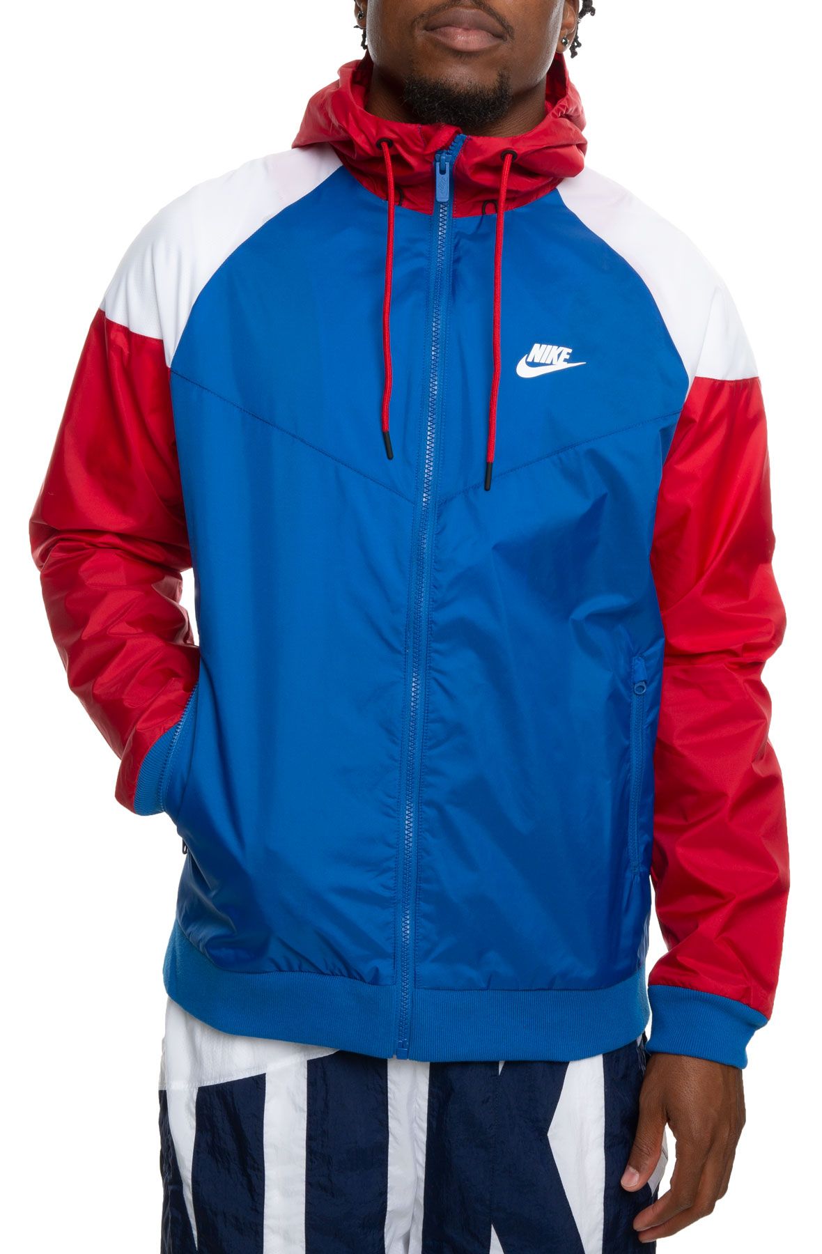 red white and blue nike apparel