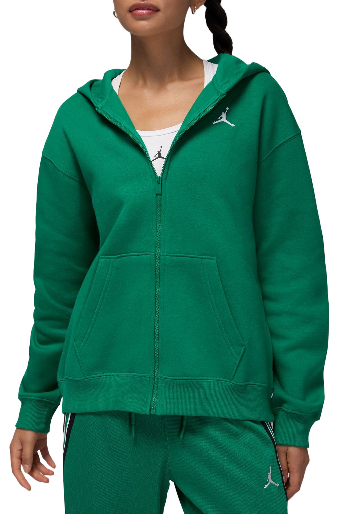 JORDAN Brooklyn Fleece Full-Zip Hoodie FV7167 365 - Shiekh