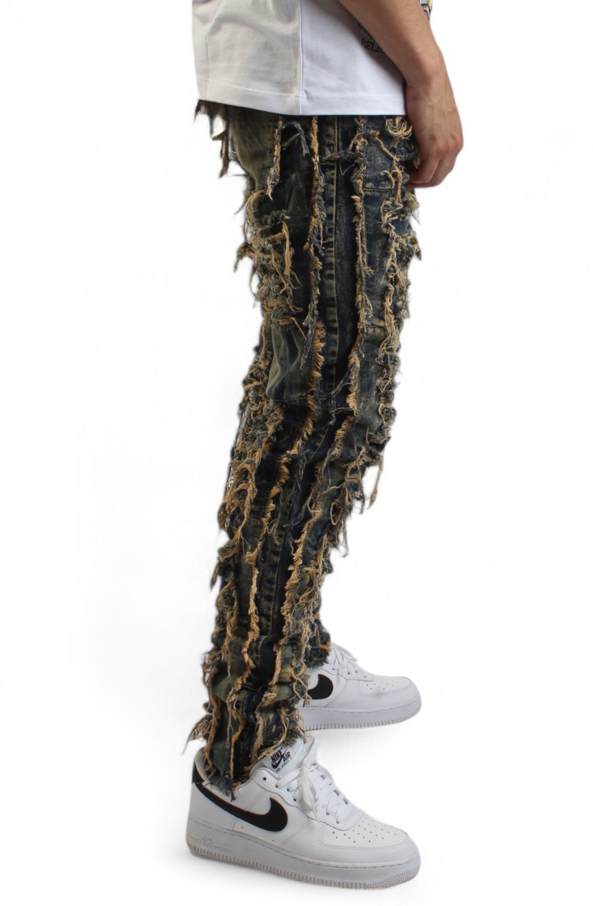 KDNK Super Shredder Jean KND-4671-BLUE-1 - Shiekh