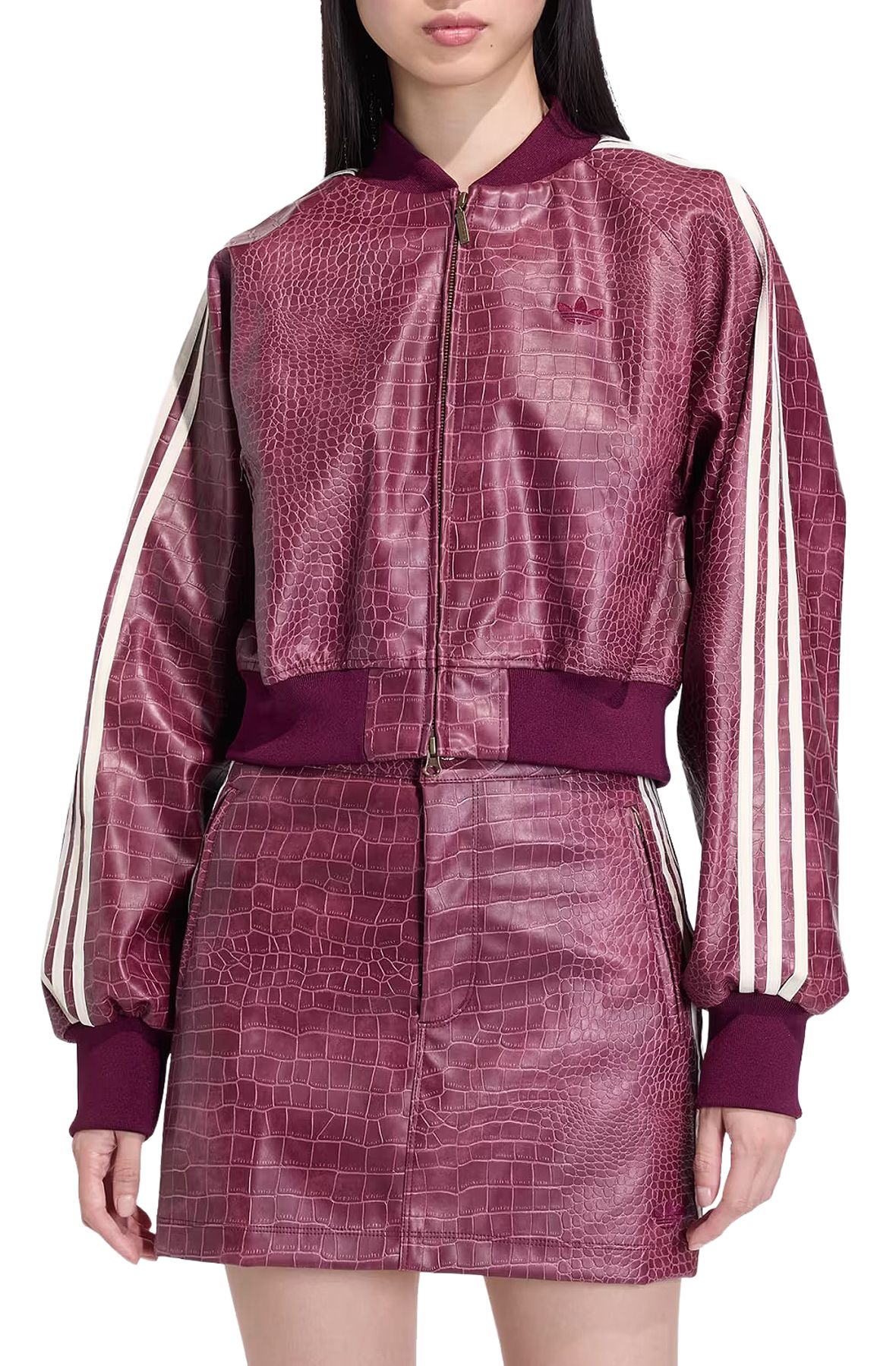 ADIDAS Pleather Jacket KD8792 - Shiekh