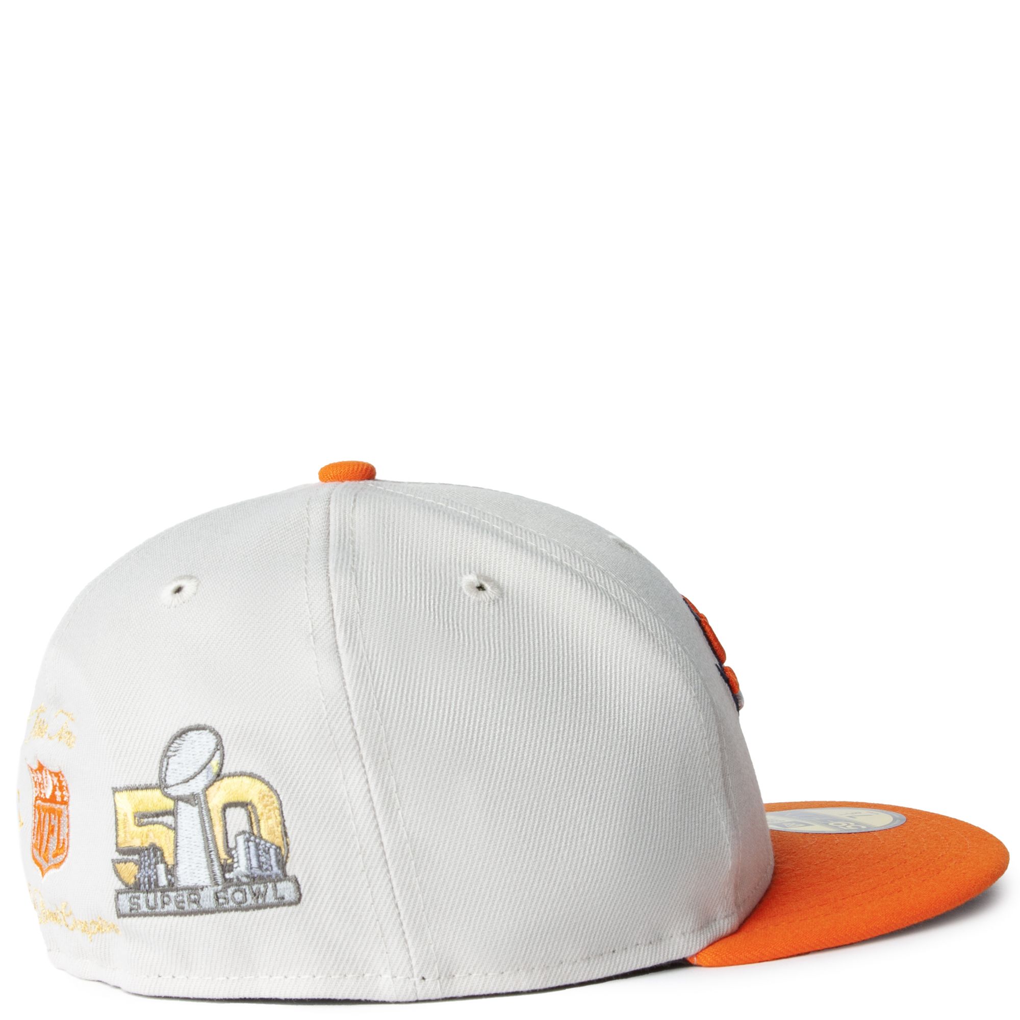 Men's New Era Orange Denver Broncos City Cluster 59FIFTY Fitted Hat