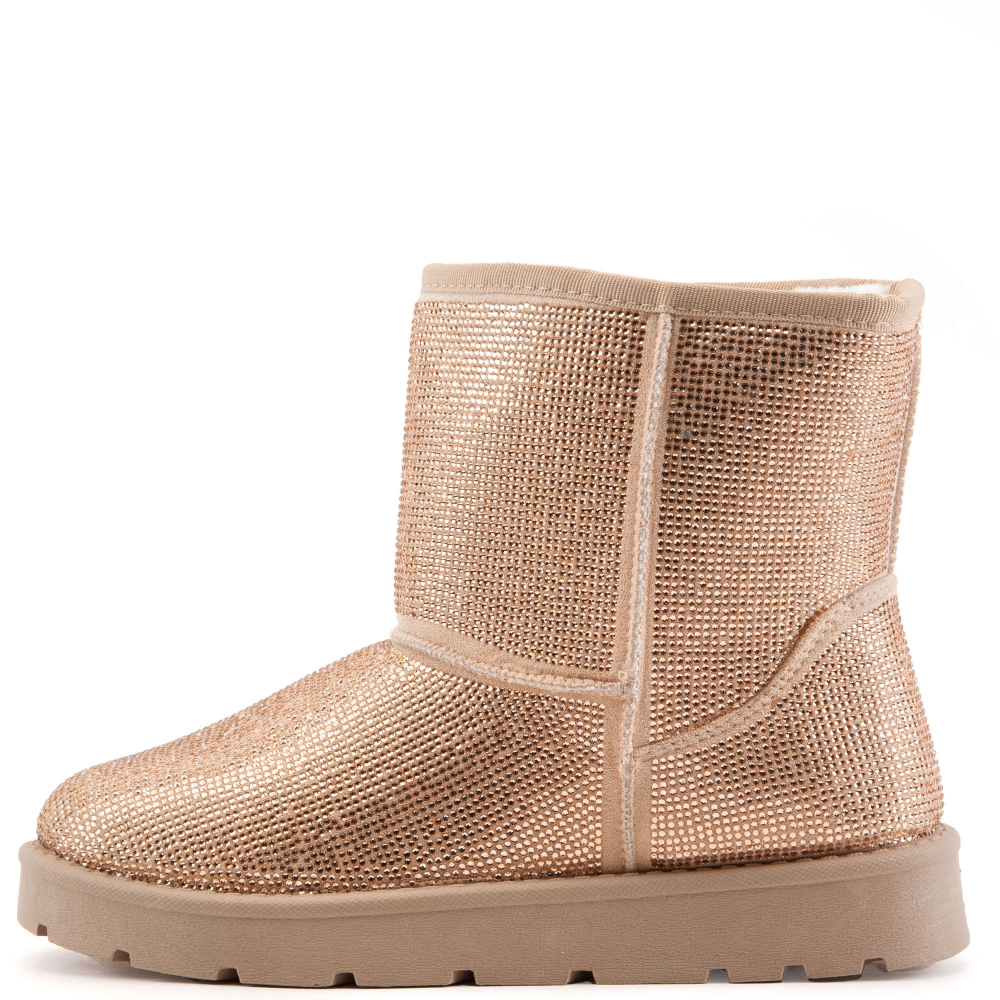 womens rose gold booties