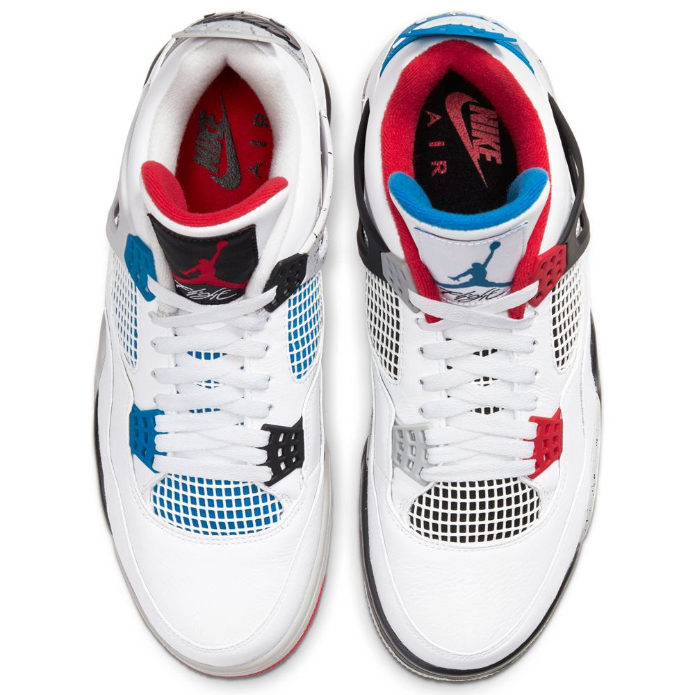 Air Jordan 4 store Retro (PS) ‘What The' White-Military Blue-Fire Red 2Y BQ7669-146