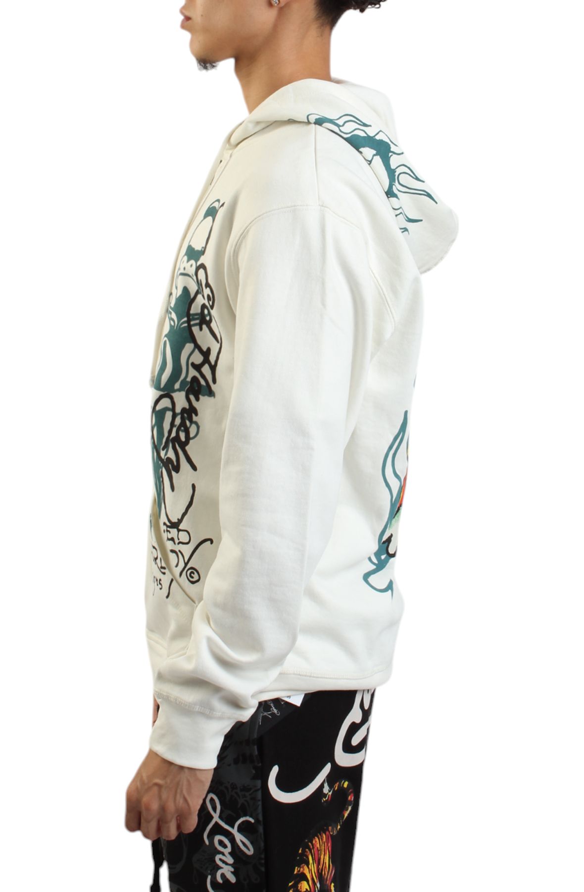 ED HARDY Flame Skull Hoodie EHM1301-45 - Shiekh